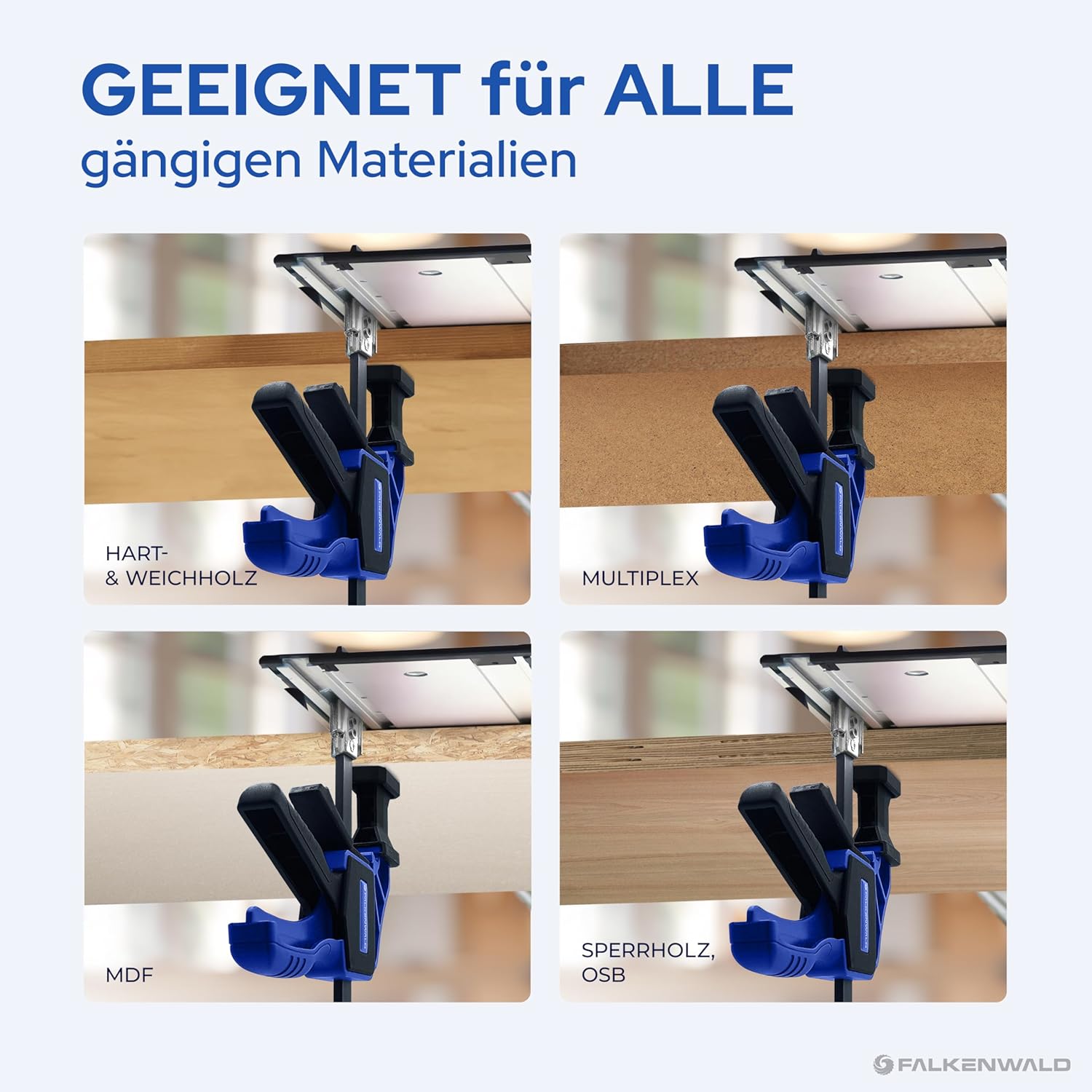 Thumbnail 3 de Falkenwald Einhandzwinge Set 2 Stück 🛠