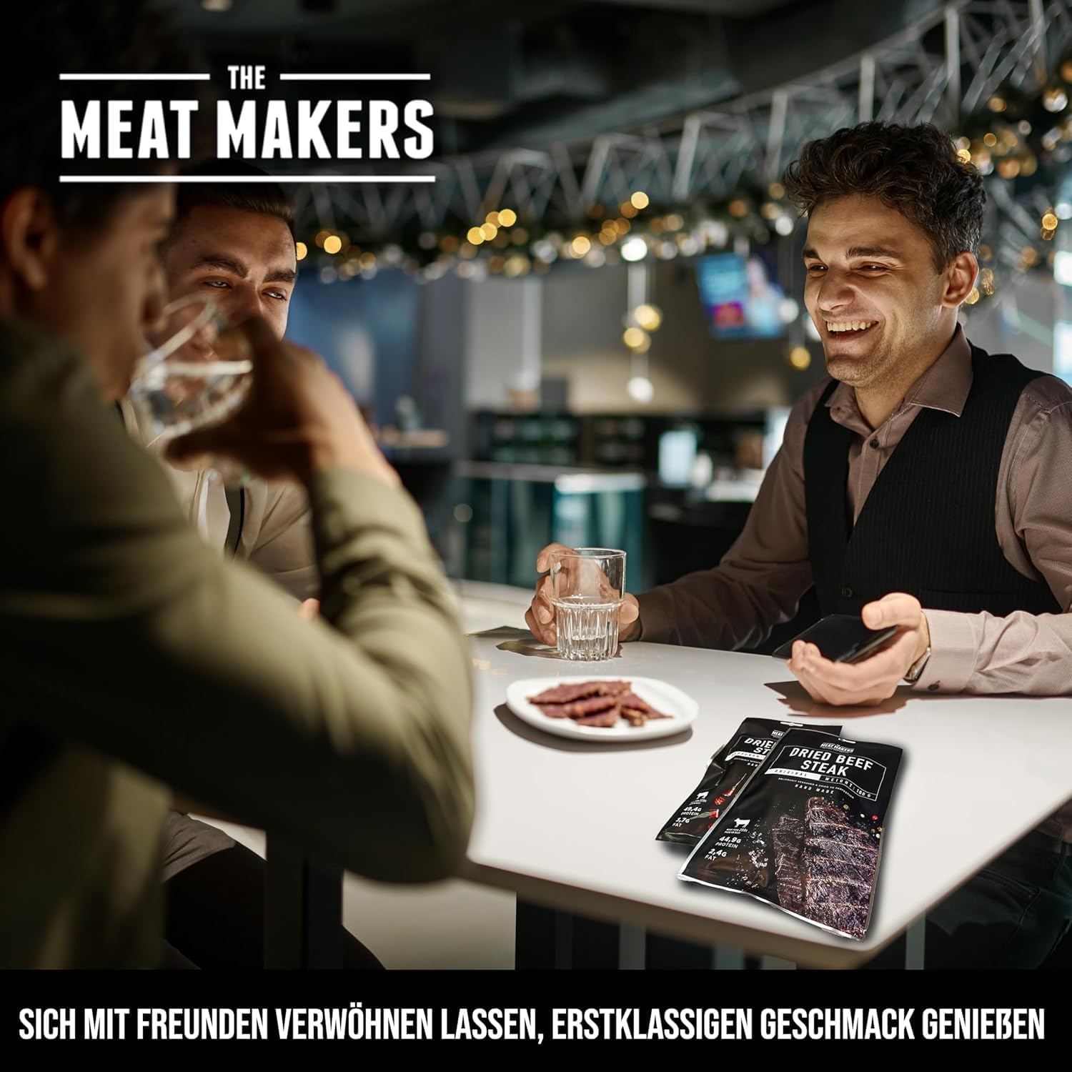 Thumbnail 4 de The Meat Makers Peppered Beef Jerky Steak – getrocknetes Rindersteak, 500 g