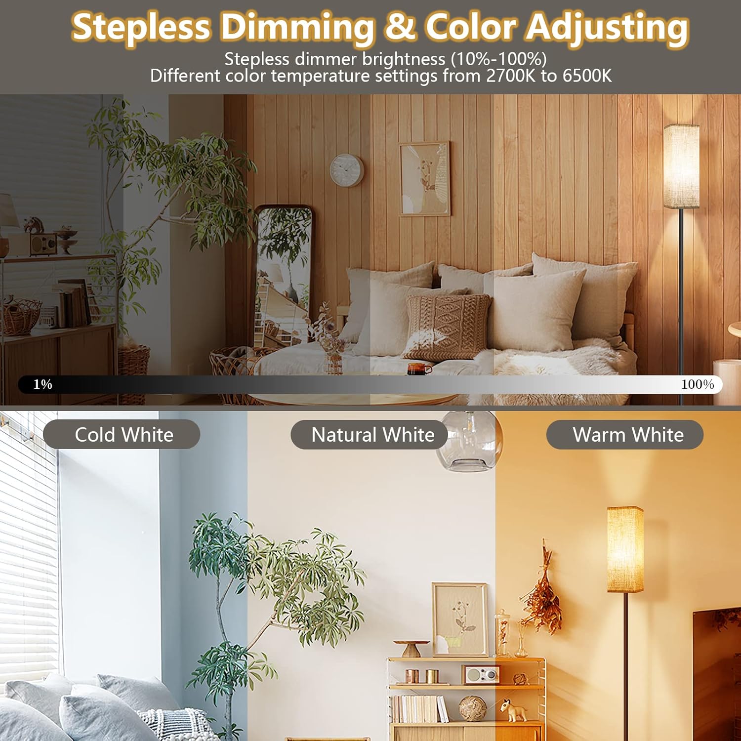 Detalle de CRLL 12W floor lamp with remote control
