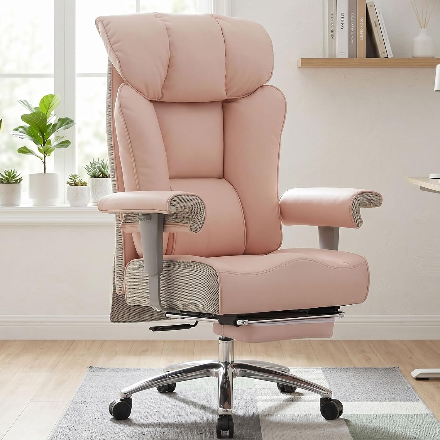 Detalle de Efomao Office Chair, 400 lb Capacity