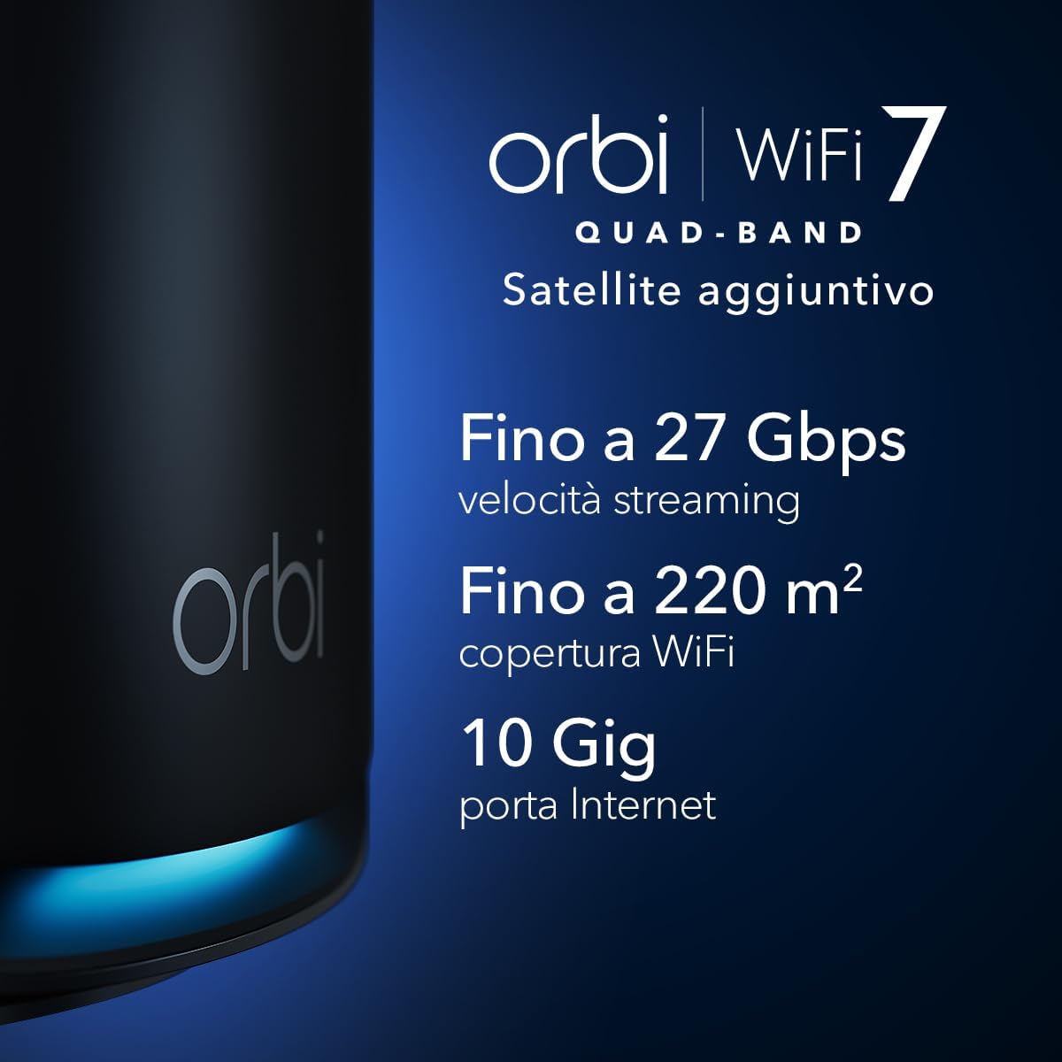 Detalle 2 de NETGEAR Orbi Satellite RBE970 WiFi 7
