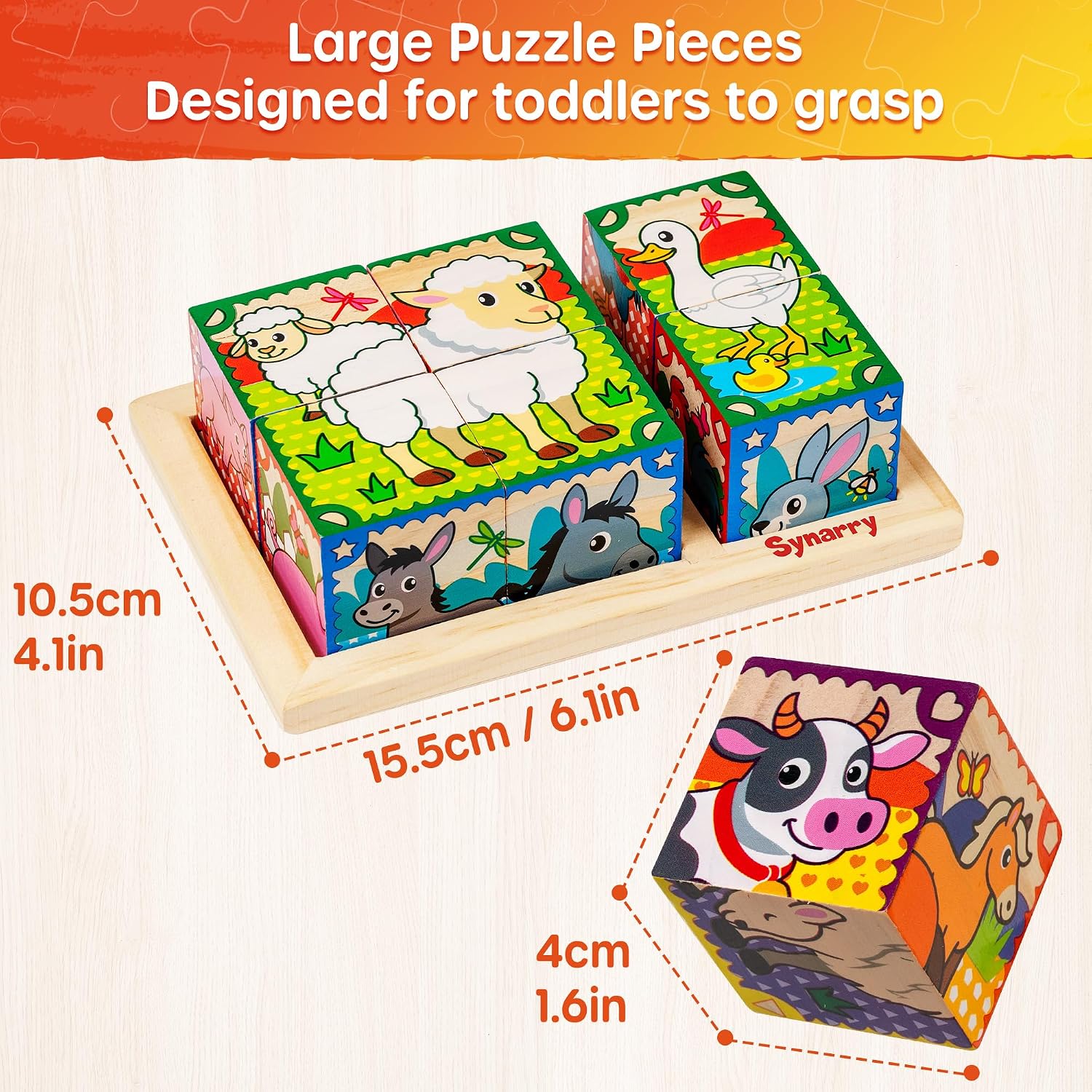 Thumbnail 3 de SYNARRY Wooden Cube Puzzle