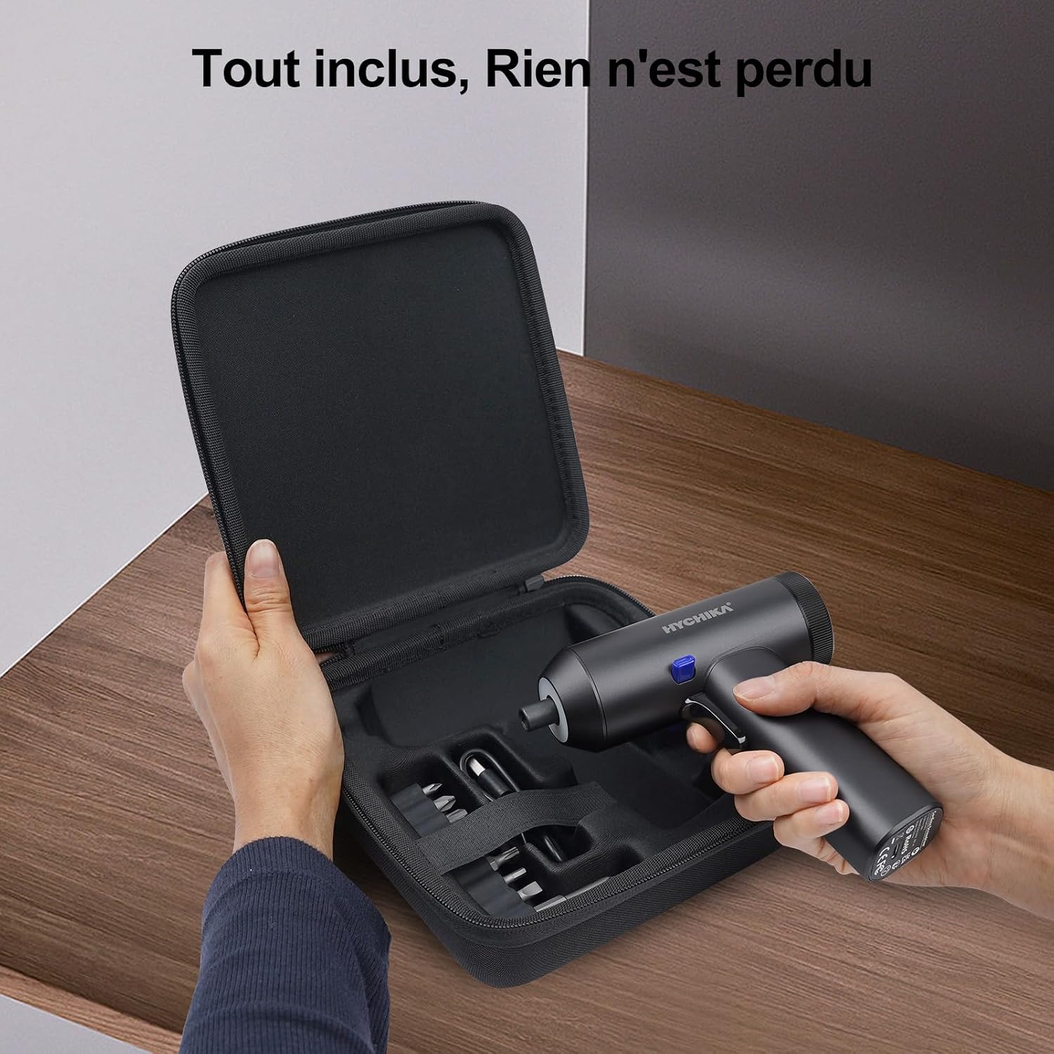 Thumbnail 6 de HYCHIKA Tournevis électrique sans fil avec écran LCD 6 N·m et 7 réglages de couple