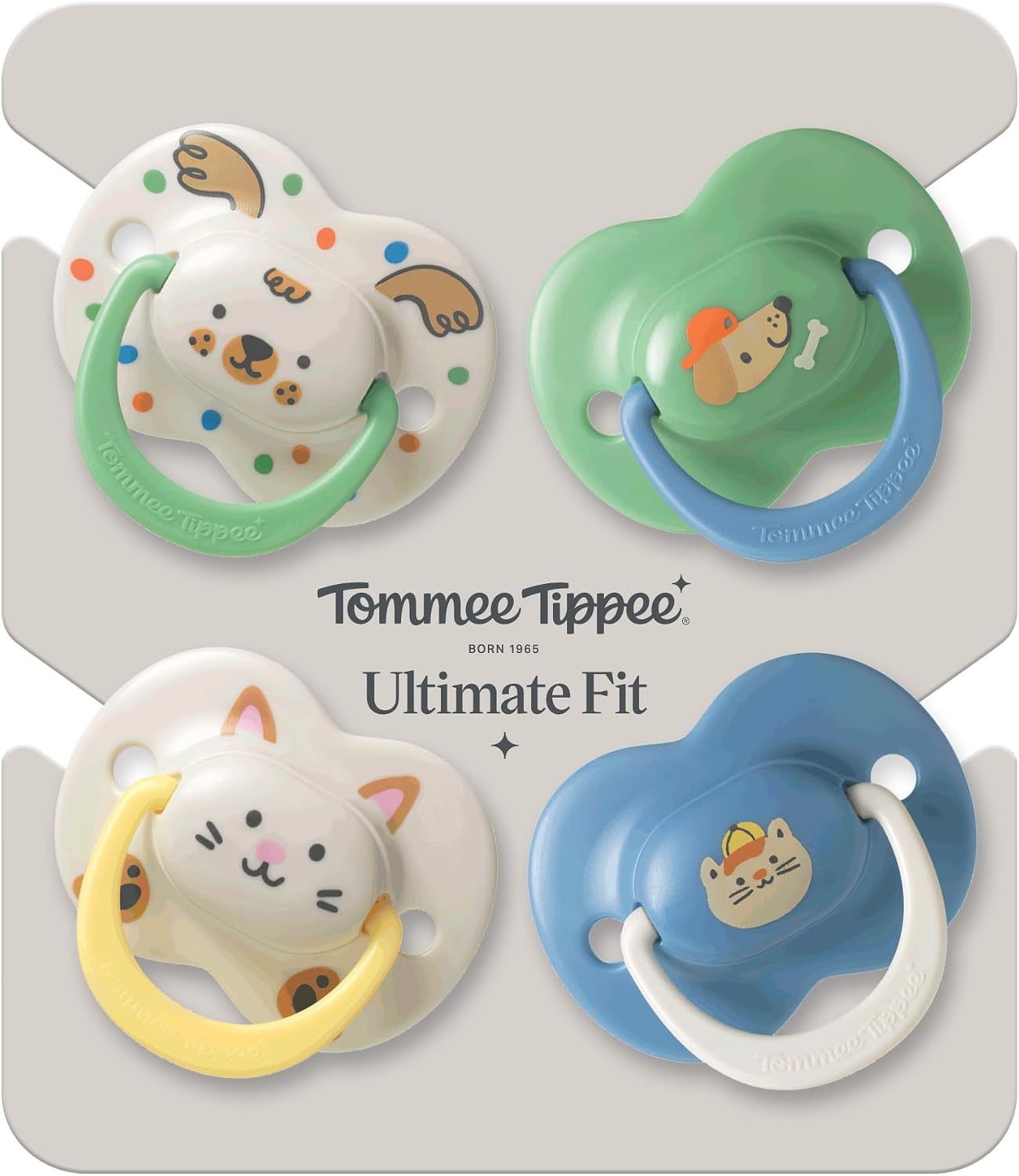 Thumbnail 1 de Tommee Tippee Ultimate Fit Soother (18–36 Months) 4 Pack – orthodontic, symmetrical dummy