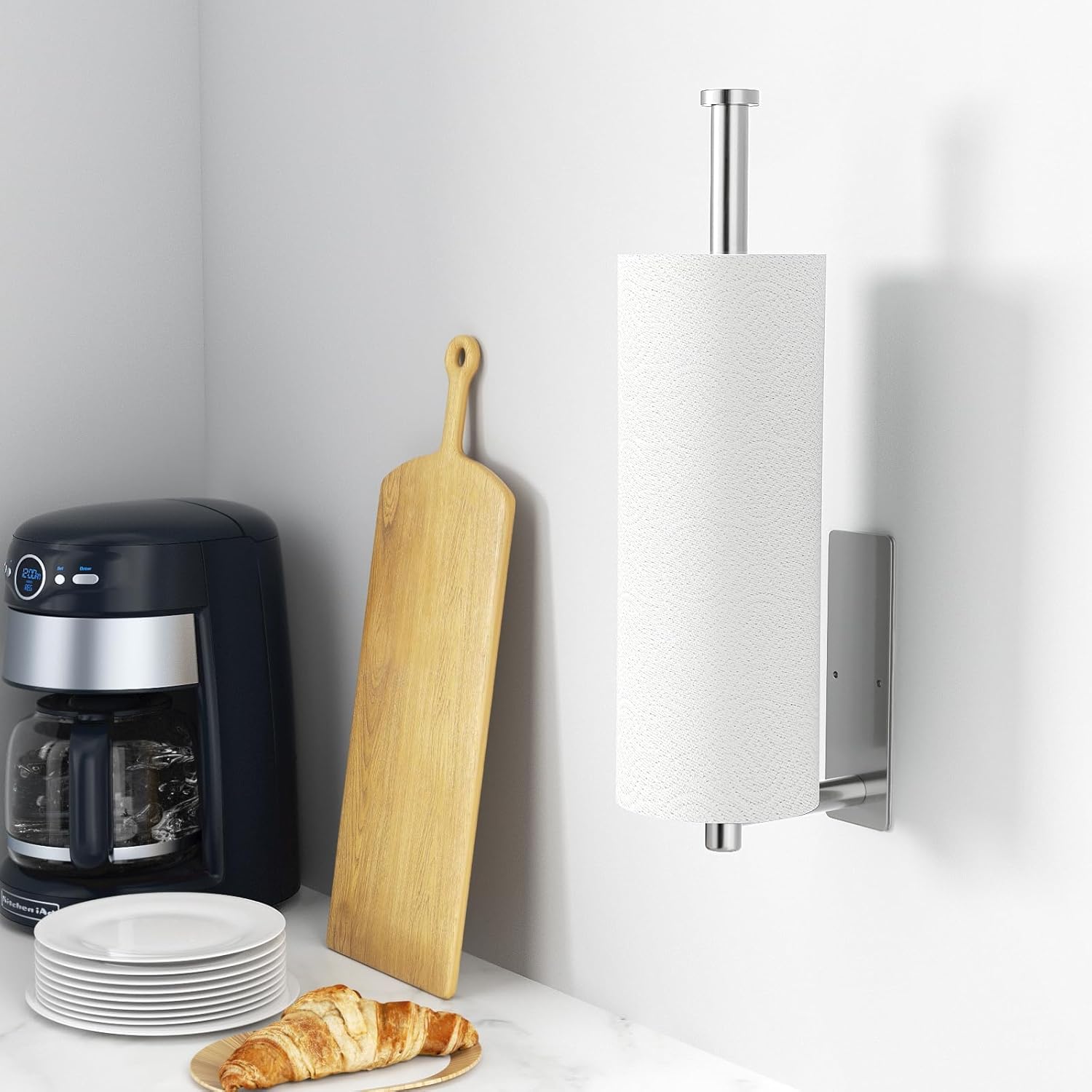 Detalle 2 de Paper Towel Holder, Brushed Nickel