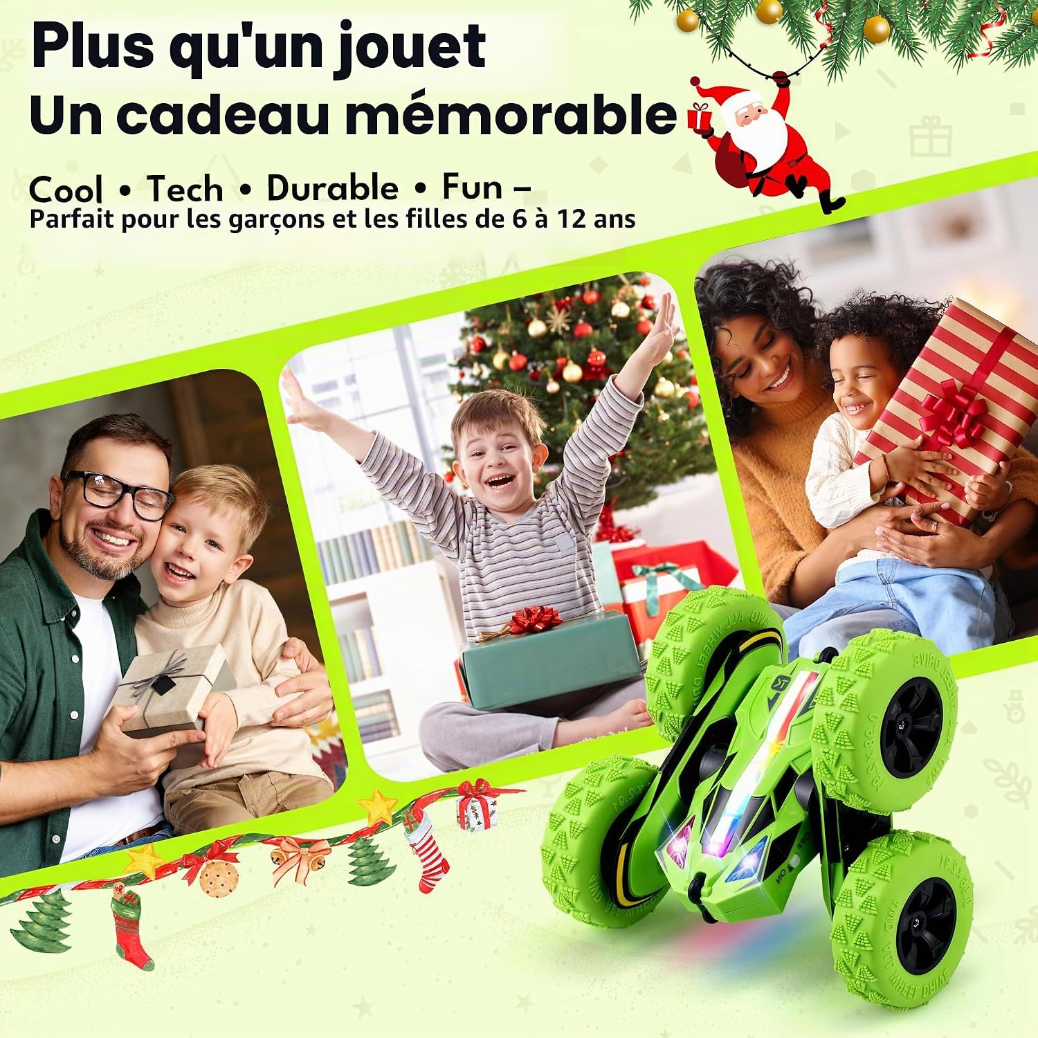 Thumbnail 6 de Threeking Voiture Télécommandée Enfant RC – Découverte acrobaties et batterie interchangeable