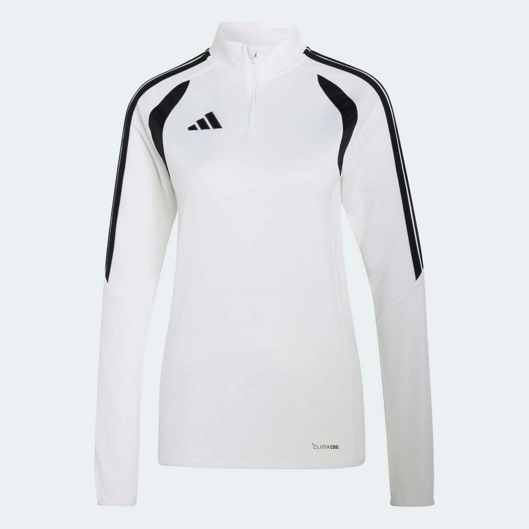 Detalle de Adidas Tiro26 League, camiseta de entrenamiento de manga larga blanca