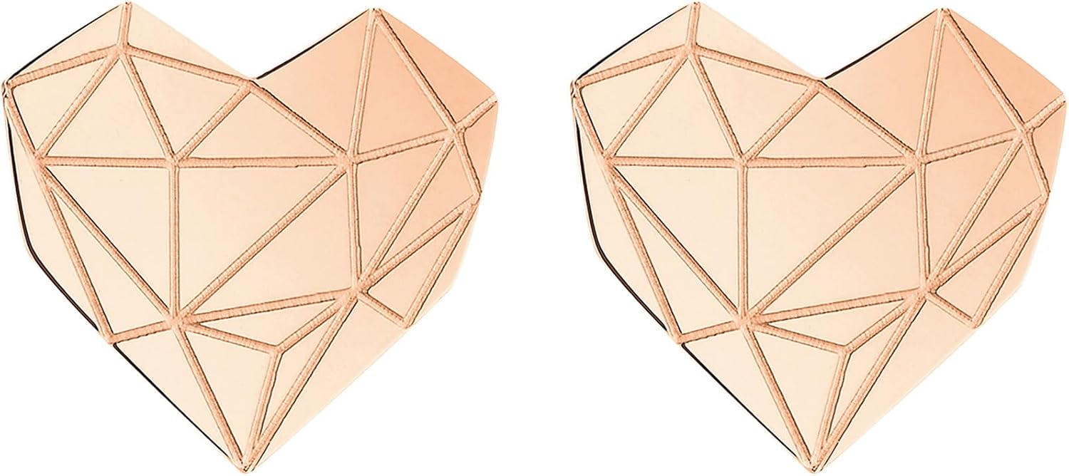 Detalle 2 de LIEBESKIND BERLIN Damen-Ohrstecker Edelstahl (roségold) – 11 mm, Steckverschluss