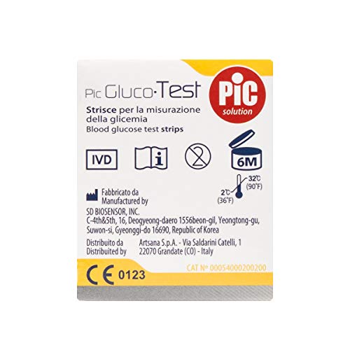 Detalle 2 de Pic Solution Glucotest Strisce Per la Misurazione Della Glicemia, 25 Unità