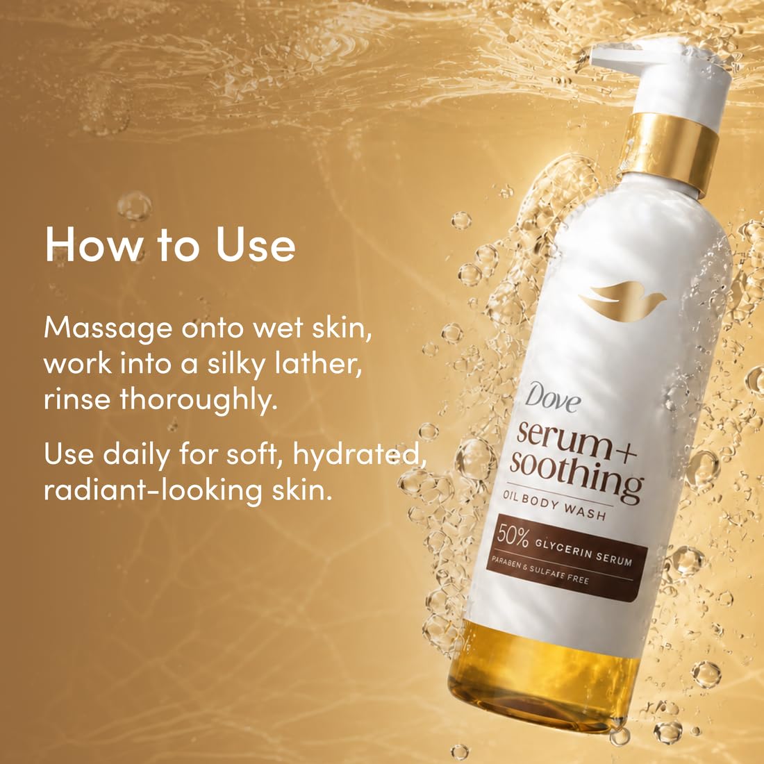 Thumbnail 6 de Dove Serum+ Soothing Oil Body Wash 011111061699, 50% Glycerin, 15.3 fl oz