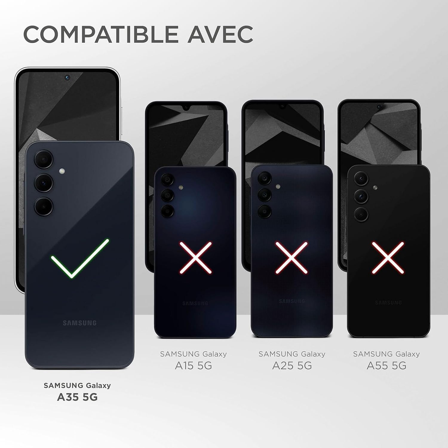 Thumbnail 6 de ONEFLOW - Coque de protection souple en silicone Rose pour Samsung Galaxy A35 5G