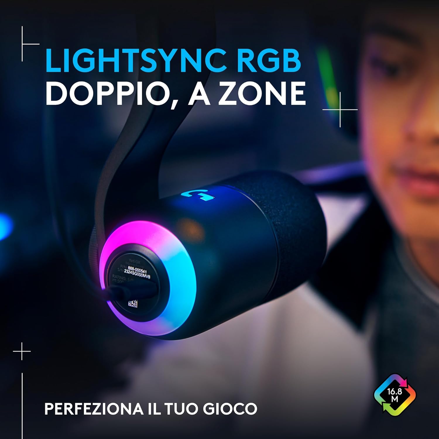 Detalle de Logitech G Yeti GX Dynamic microfono USB 🎤
