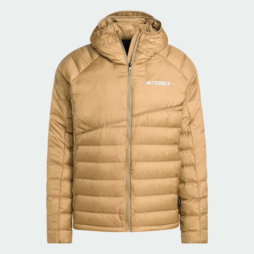 Detalle 2 de Anorak de plumón con capucha Terrex Xperior CLIMAWARM+ de Adidas (color Marrón)