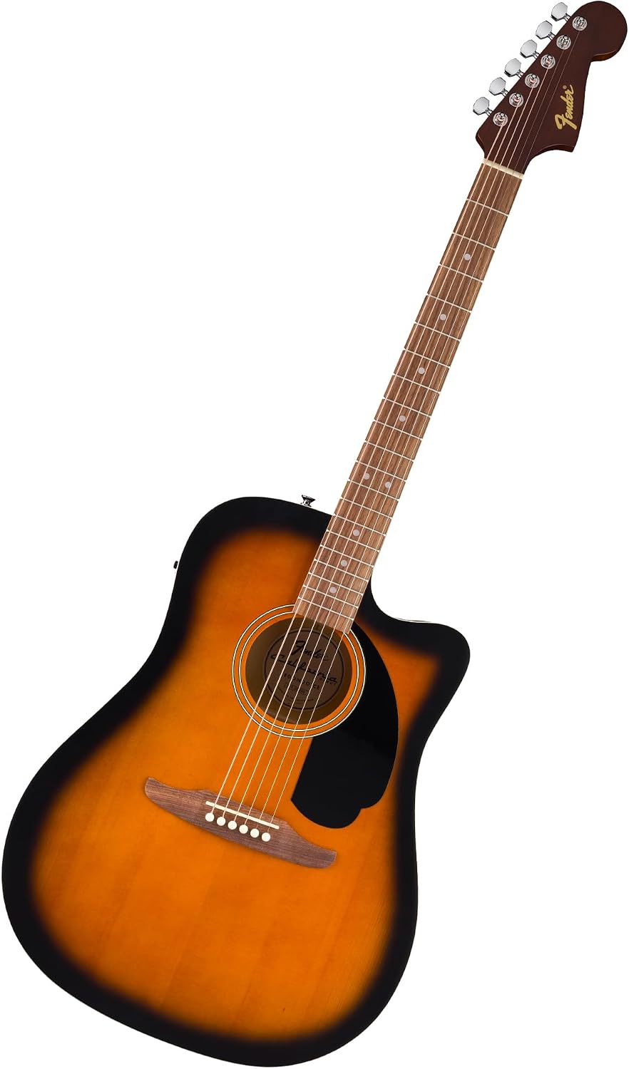 Fender CA Debut Redondo Dreadnought CE: Chitarra Acustica per Principianti in 2 Tone Sunburst
