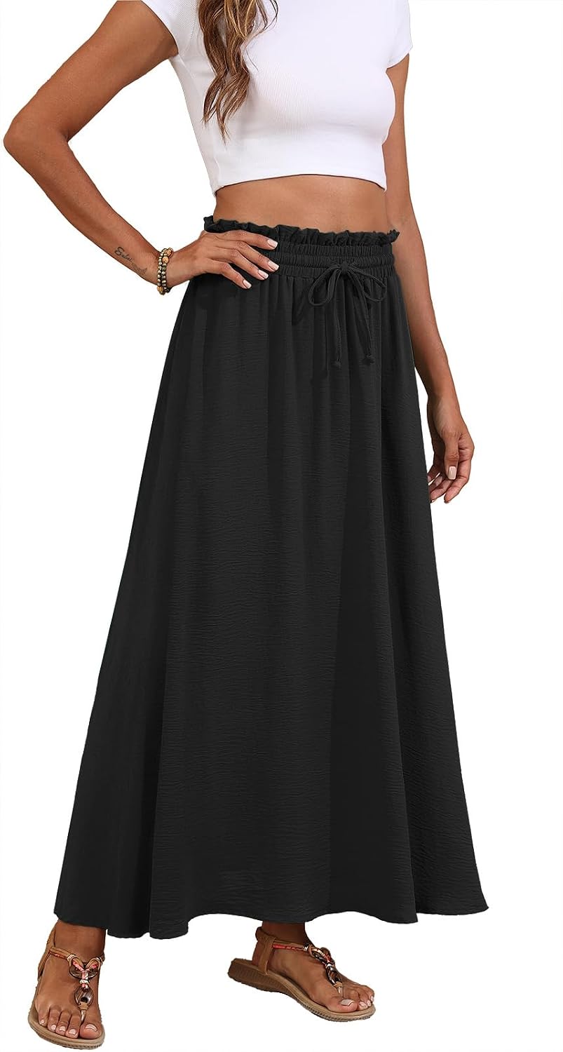 Detalle 2 de Askyes Maxi Skirt High Waisted 1 emoji