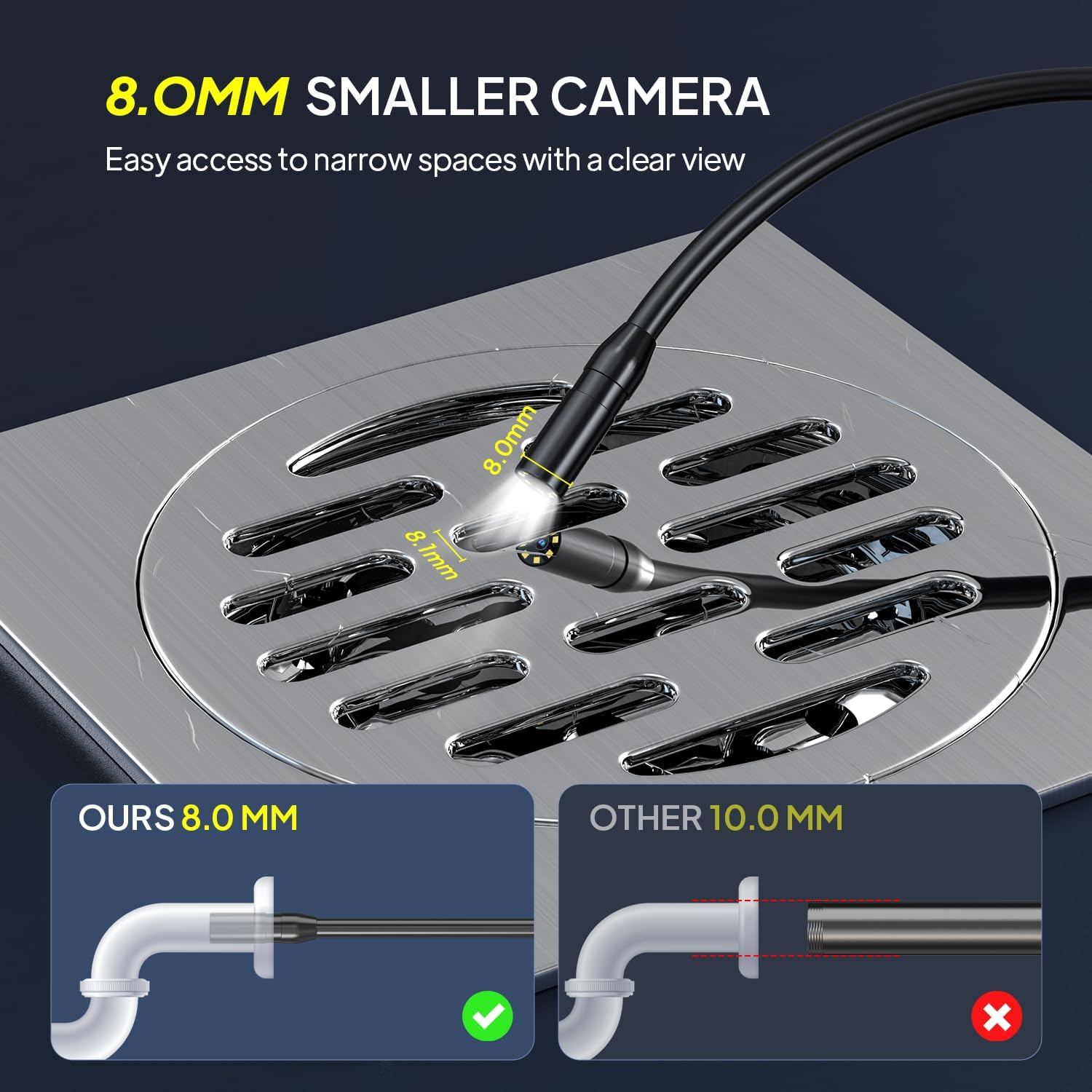 Detalle de Qimic Endoscope 16.4ft 1080P