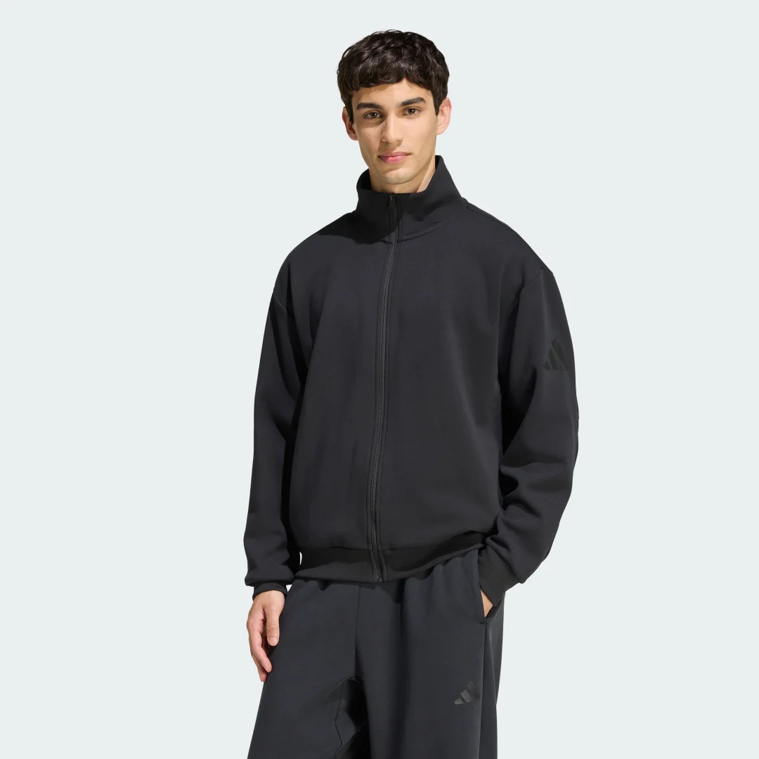 Detalle de Chaqueta deportiva adidas Soft Lux negra
