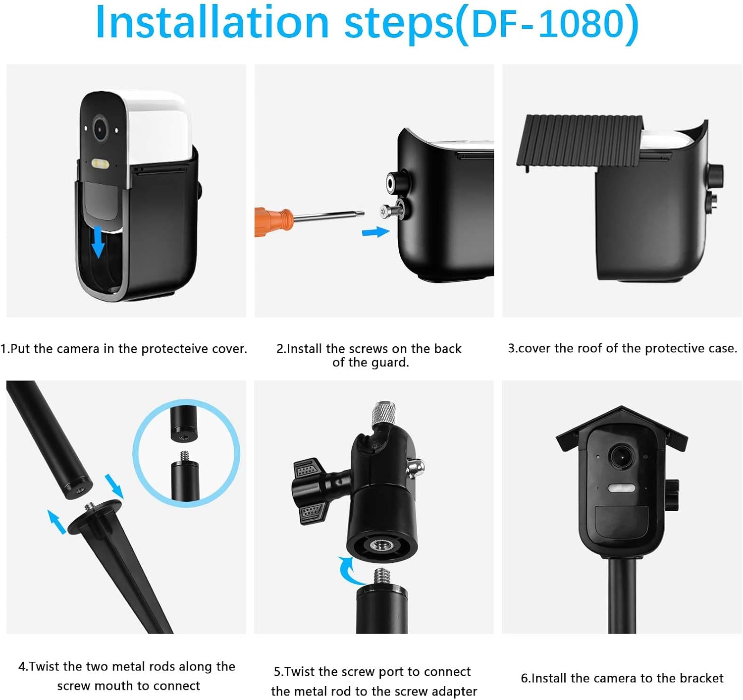 Thumbnail 5 de TIUIHU Spike Pole Mount Ground Stake for eufyCam 2C