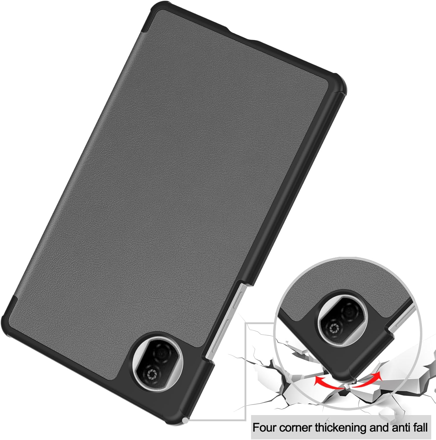 Detalle de idudao Case for Honor Pad X7: Ultra Thin Hard Back Cover in Grey