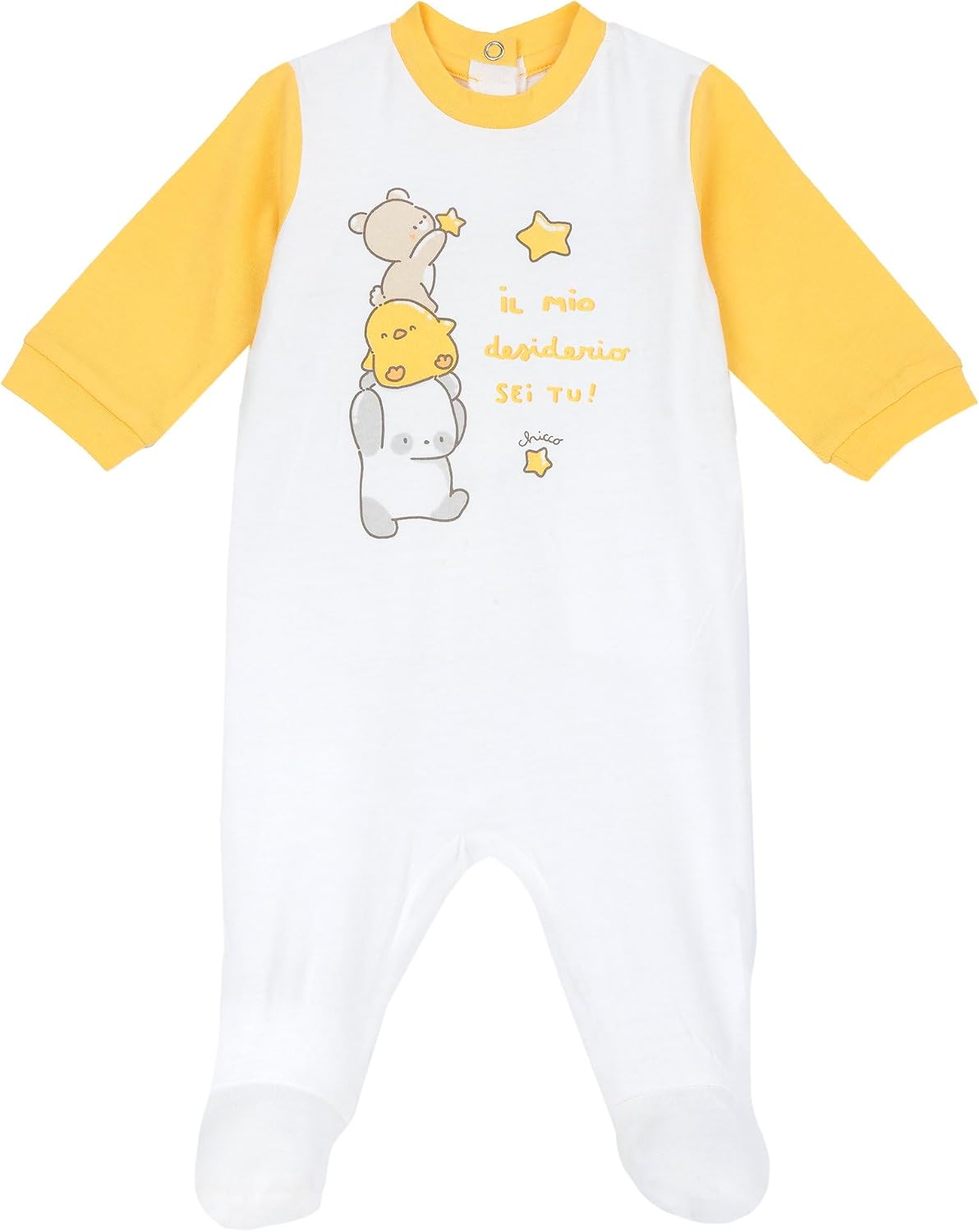 Detalle de Grenouillère Bébé Chicco : ouverture arrière pratique, 100% coton, 0–24 mois