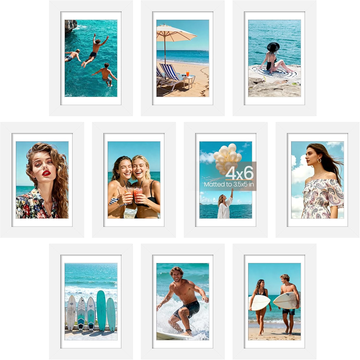 Thumbnail 6 de upsimples 8.5x11 Picture Frame Set 10 🖼