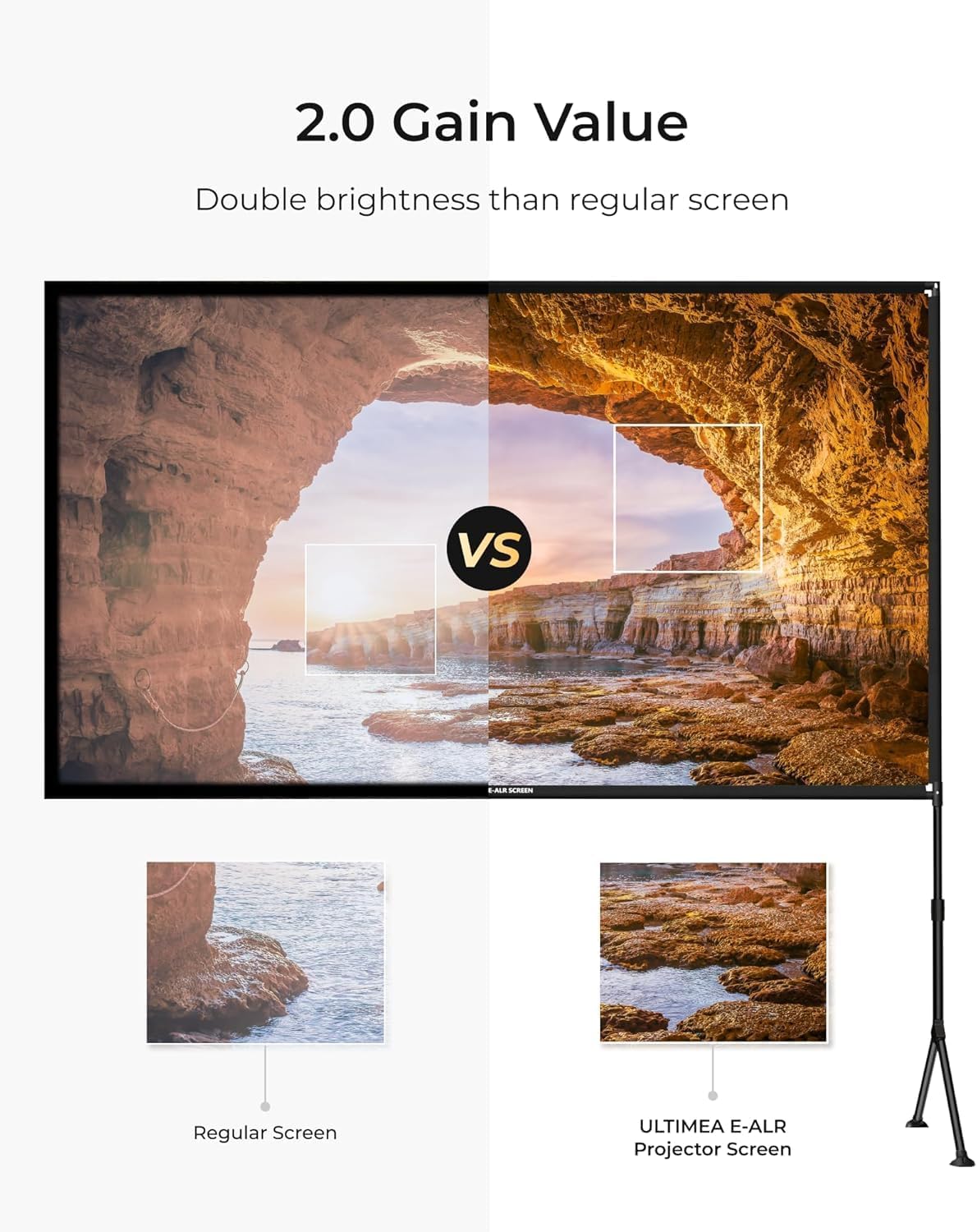 Detalle 2 de ULTIMEA Photon 100 Outdoor Projector Screen