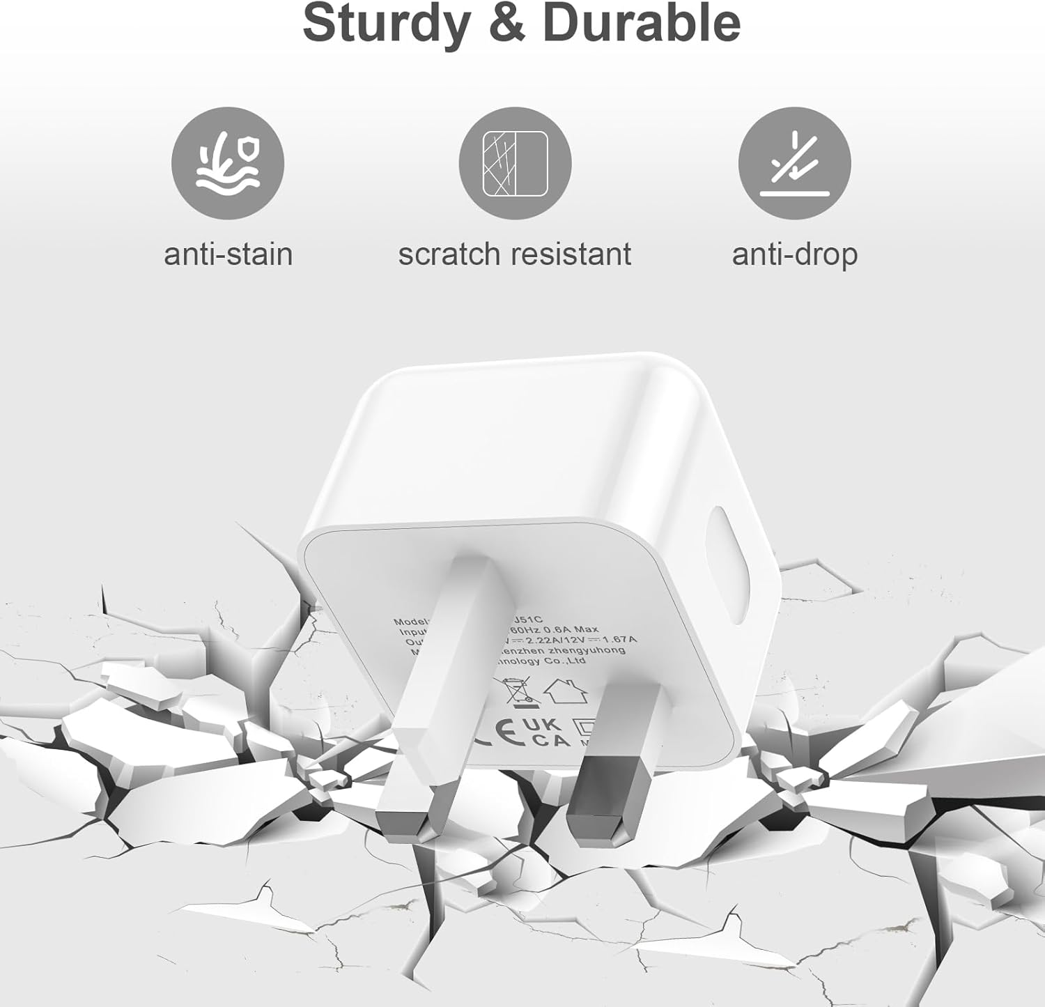 Thumbnail 4 de VNSMABIIT iPhone USB‑C Fast Charger 2‑Pack with 2m USB‑C Cable (white)