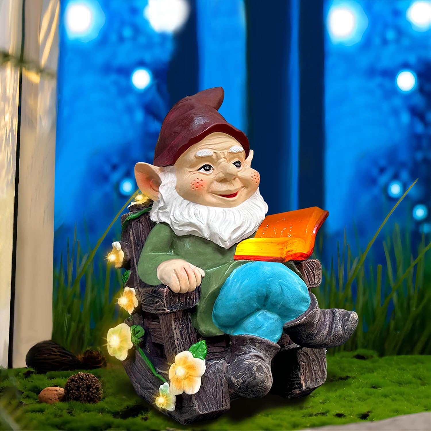 Thumbnail 6 de Solar Chicken Egg Lamp Garden Statue