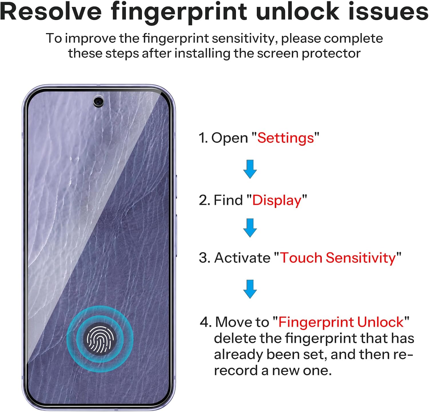 Detalle de OMOTON Screen Protector for Google Pixel 11 6.3-inch