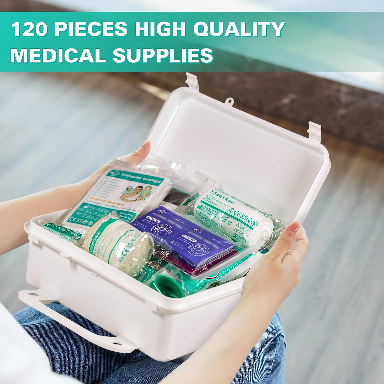 Detalle 2 de General Medi 120 Pieces Hardcase First Aid Kit