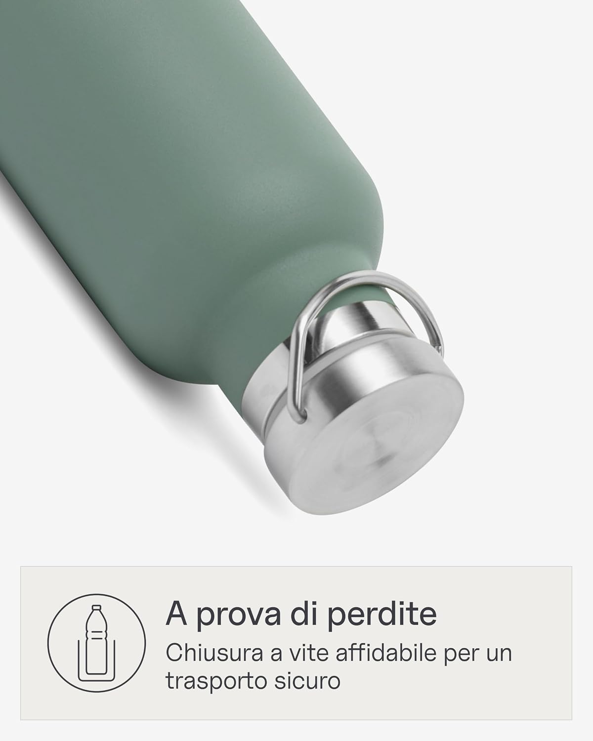 Detalle de Kapten & Son Borraccia termica 750 ml verde: design minimale, prestazioni affidabili