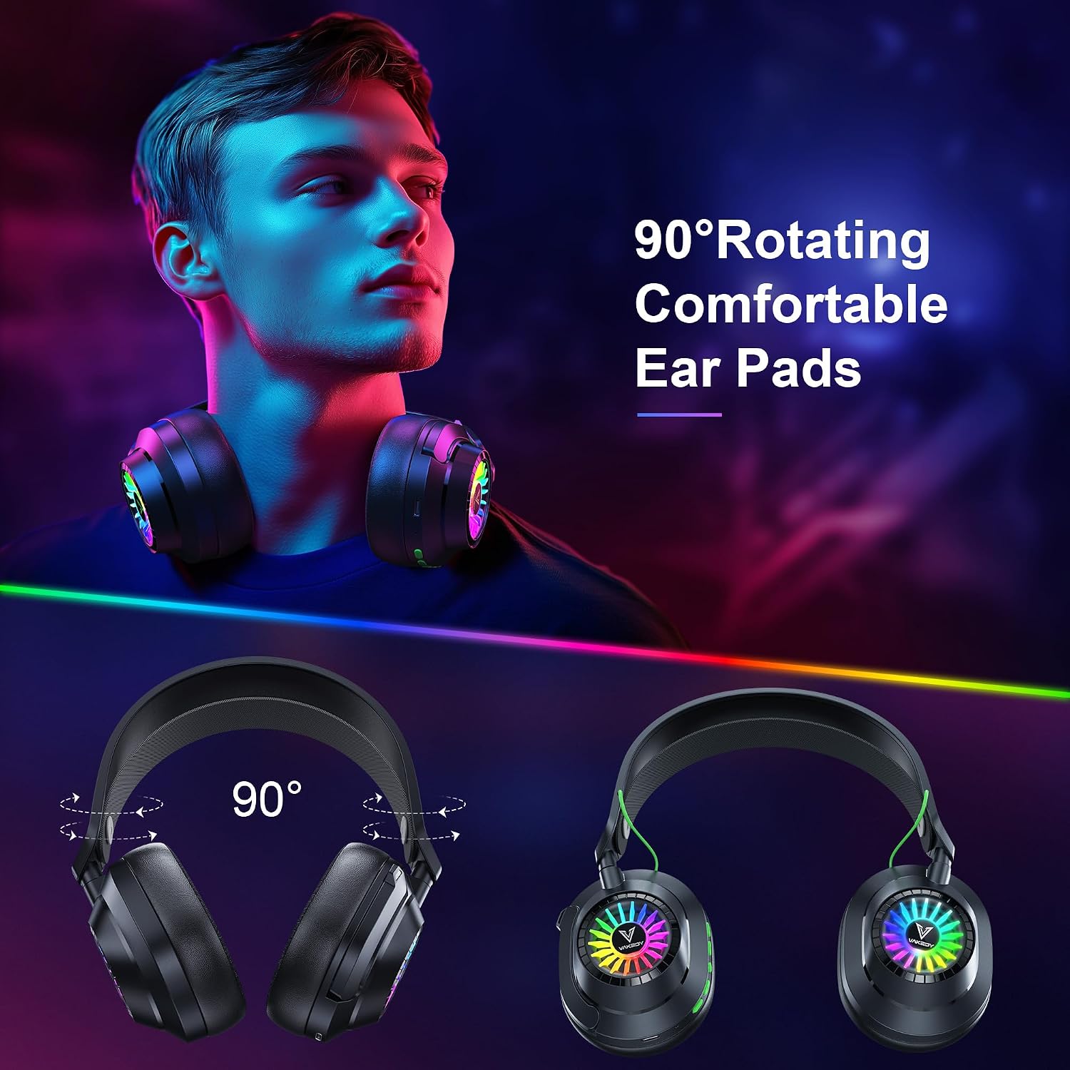 Thumbnail 6 de Vakedy HW10 Wireless Gaming Headset 50H