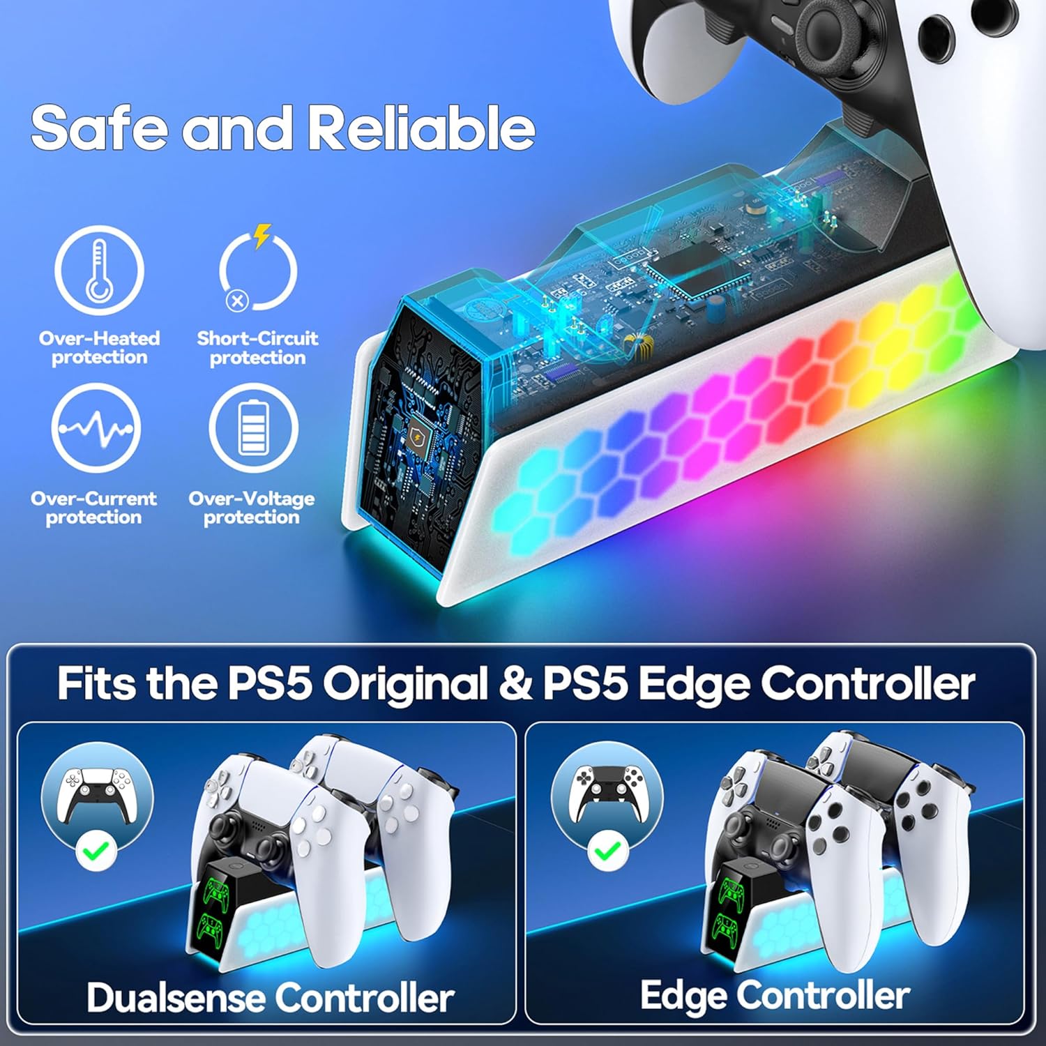 Thumbnail 4 de KDD Caricatore Joystick PS5 Dual Edge