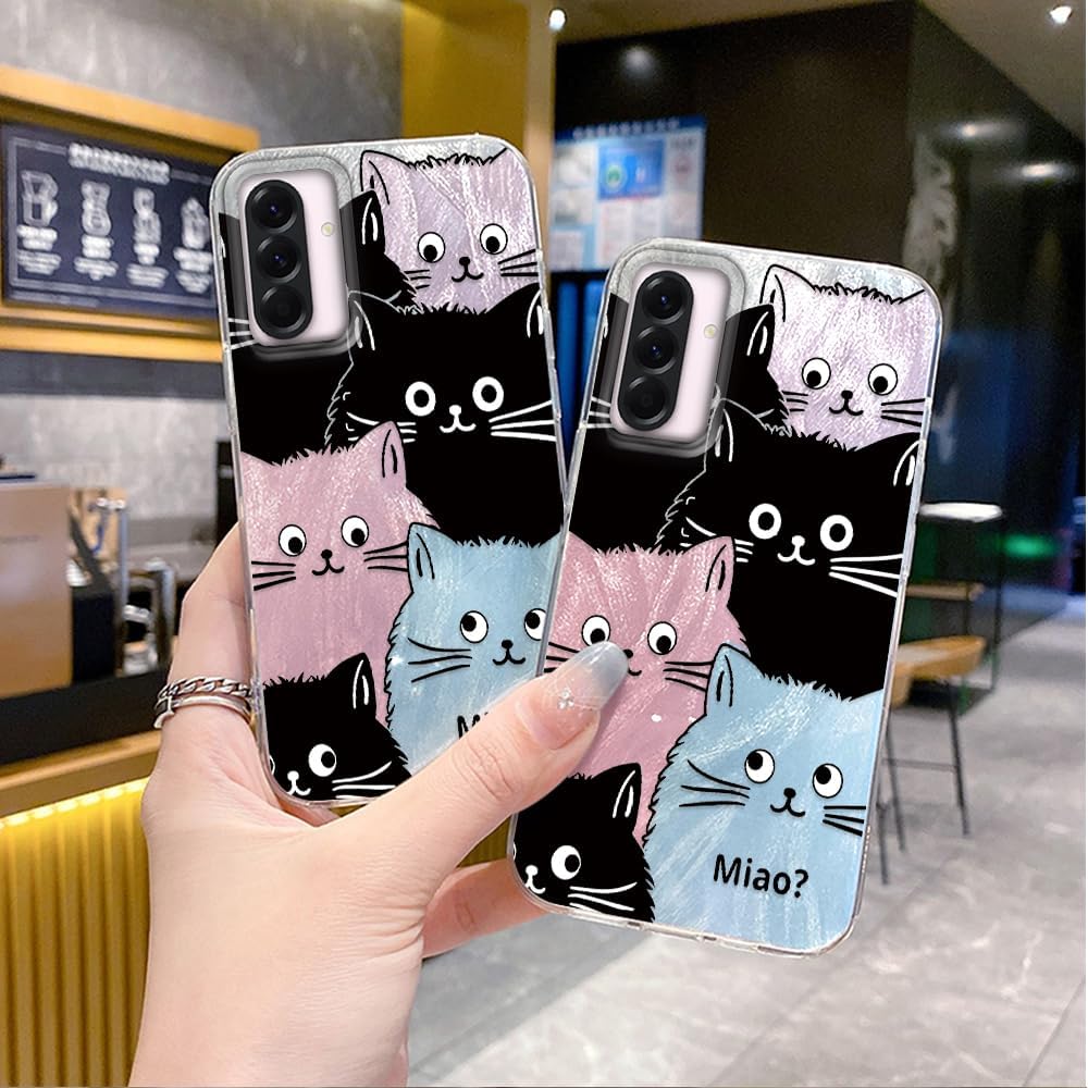Thumbnail 4 de Tedyhulle Hülle für Samsung Galaxy A26 5G – Niedliche Katzen-Print, Bunt, Dünn & Stoßfest
