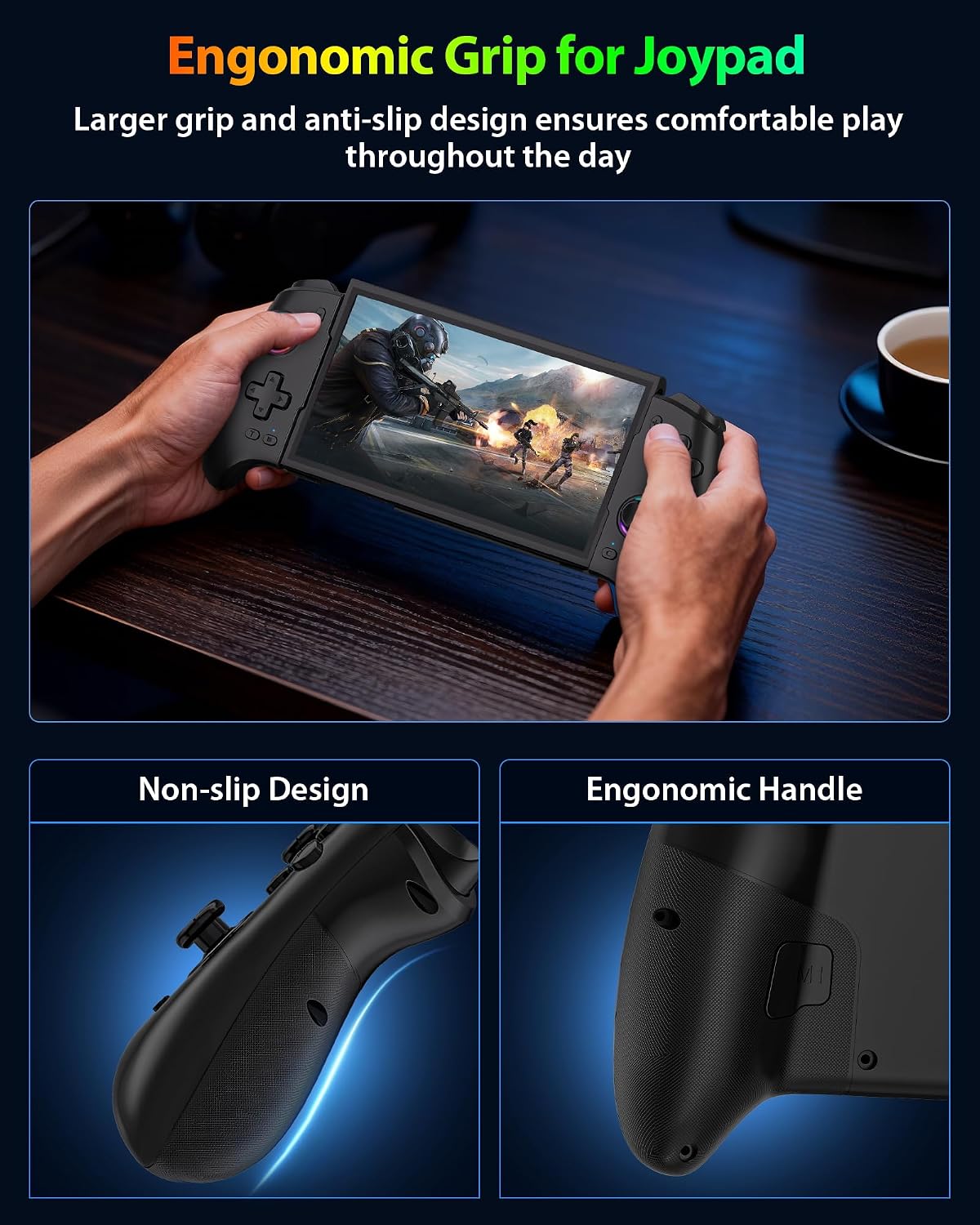 Thumbnail 6 de ZRZLMVP Wireless Switch Pro Controller for Switch 2 / Switch 1 / Switch OLED with Hall Effect Joysticks, 16 RGB and Turbo