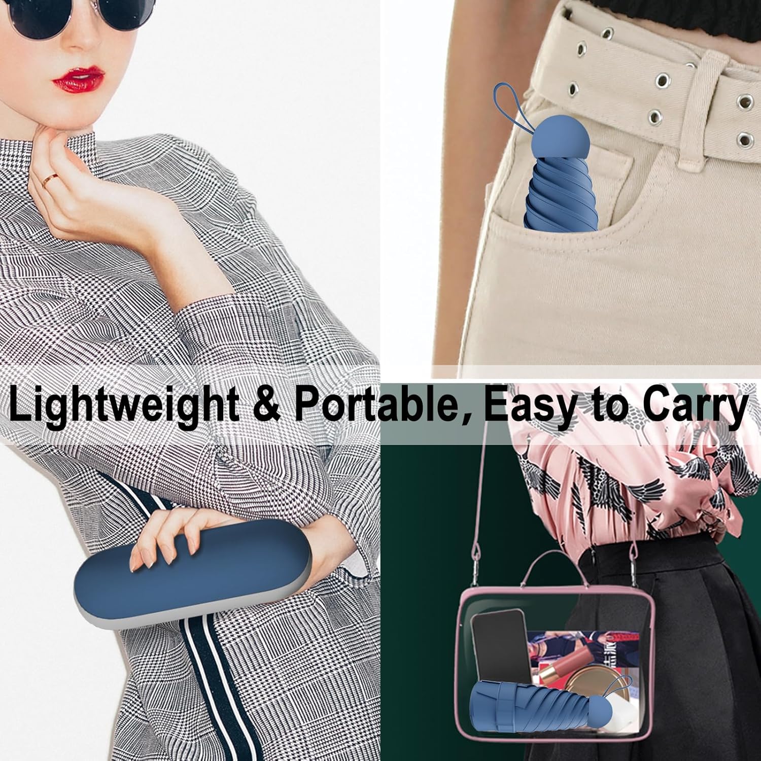 Thumbnail 2 de Copulan Windproof Mini Travel Folding Umbrella: UPF 50+ Sun & Rain Protection in a Pocket-Sized Design
