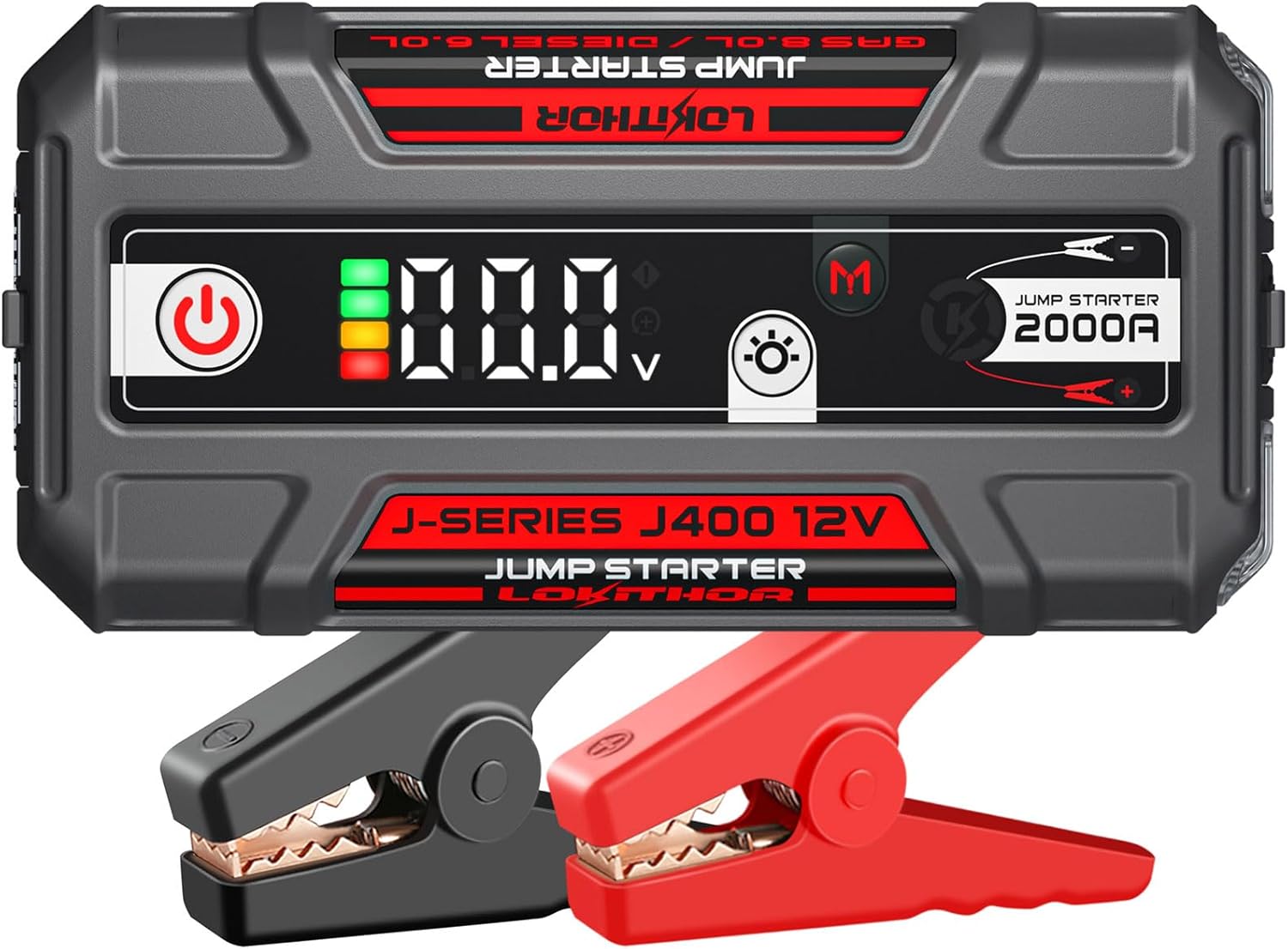 Detalle de LOKITHOR J400 Starthilfe Powerbank 2000A – kompakte Allroundlösung für Startups und Notfälle