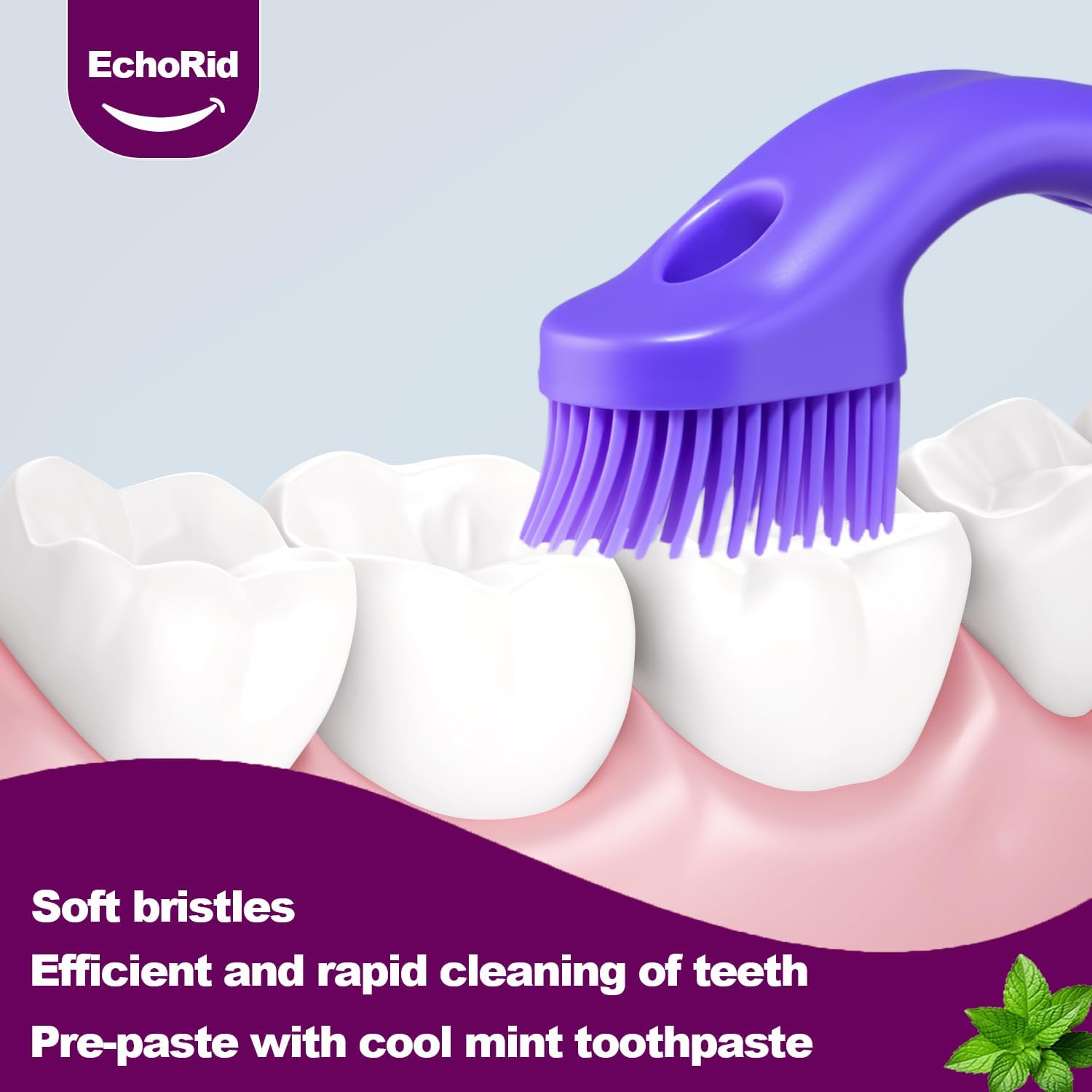 Thumbnail 3 de EchoRid Mini Disposable Toothbrush 28 Ct