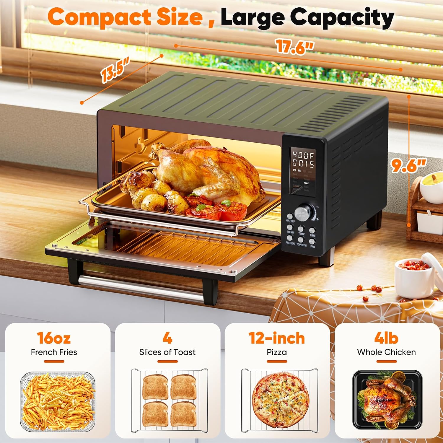 Detalle 2 de Nuwave Bravo Pro 10-in-1 Air Fryer ⚙