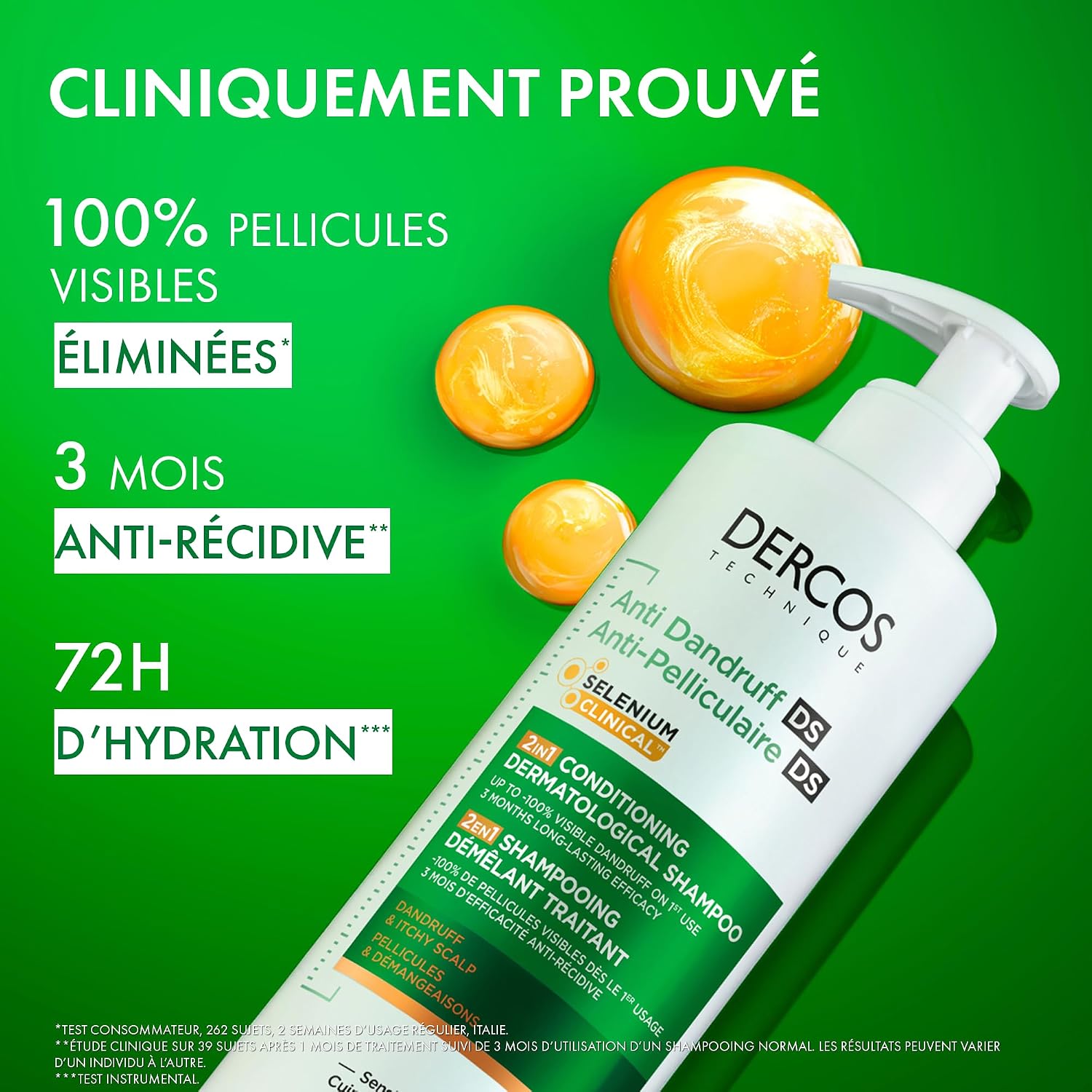 Thumbnail 3 de Vichy Dercos Shampooing Anti-Pelliculaire DS 2en1 Démêlant Traitant