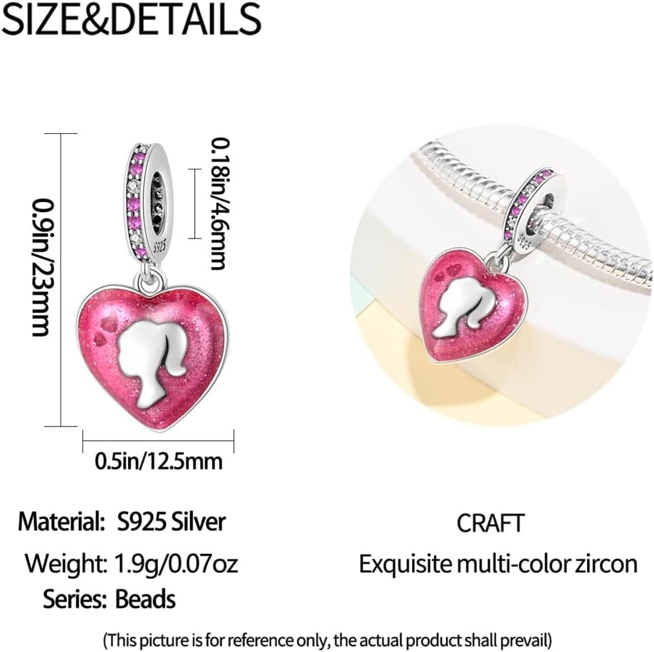 Thumbnail 3 de LNQOBU Charms-Anhänger aus 925 Sterling Silber mit Zirkonia – passend für Armbänder und Halskette