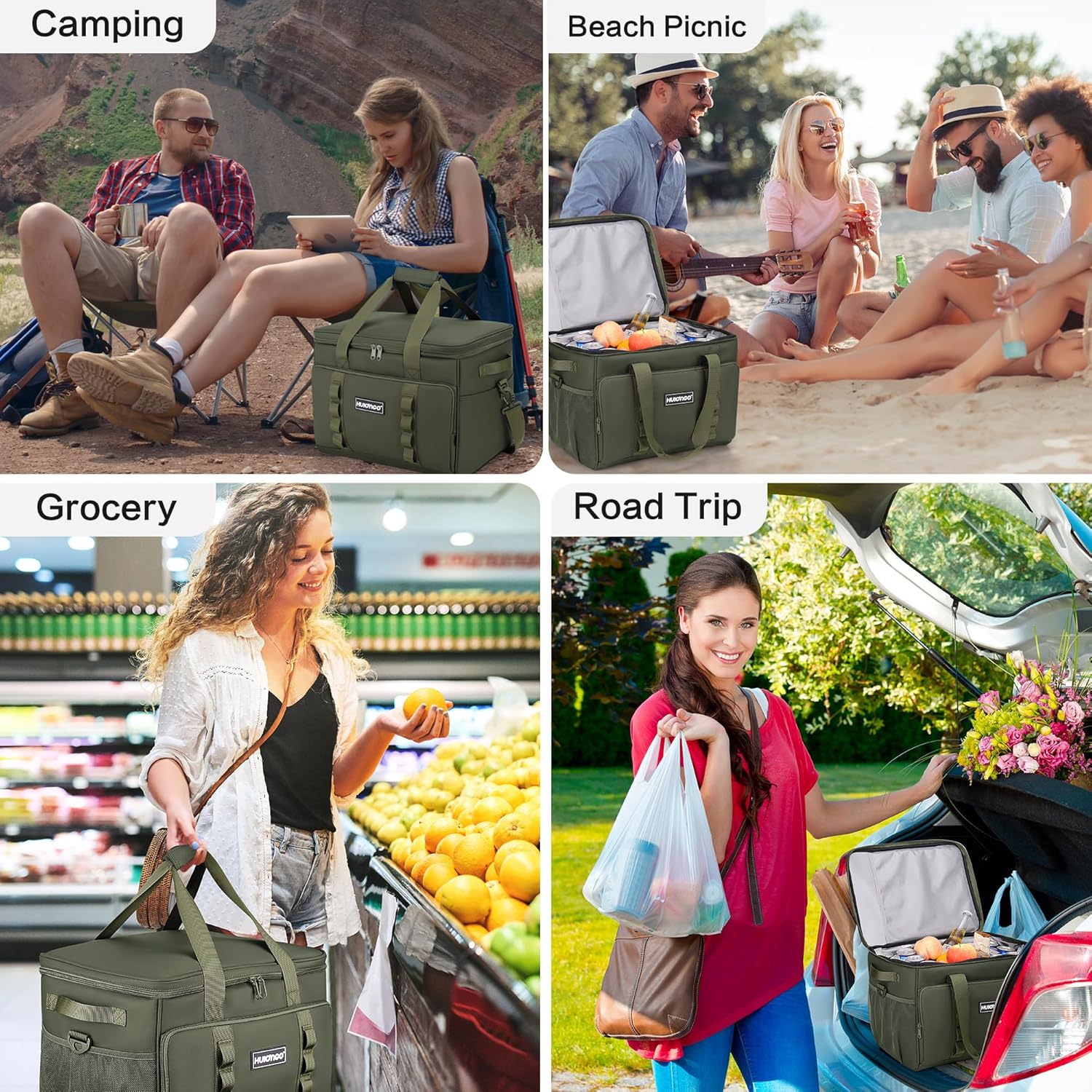 Thumbnail 6 de Hulongo Glaciere Grand Pliable Glacière Souple