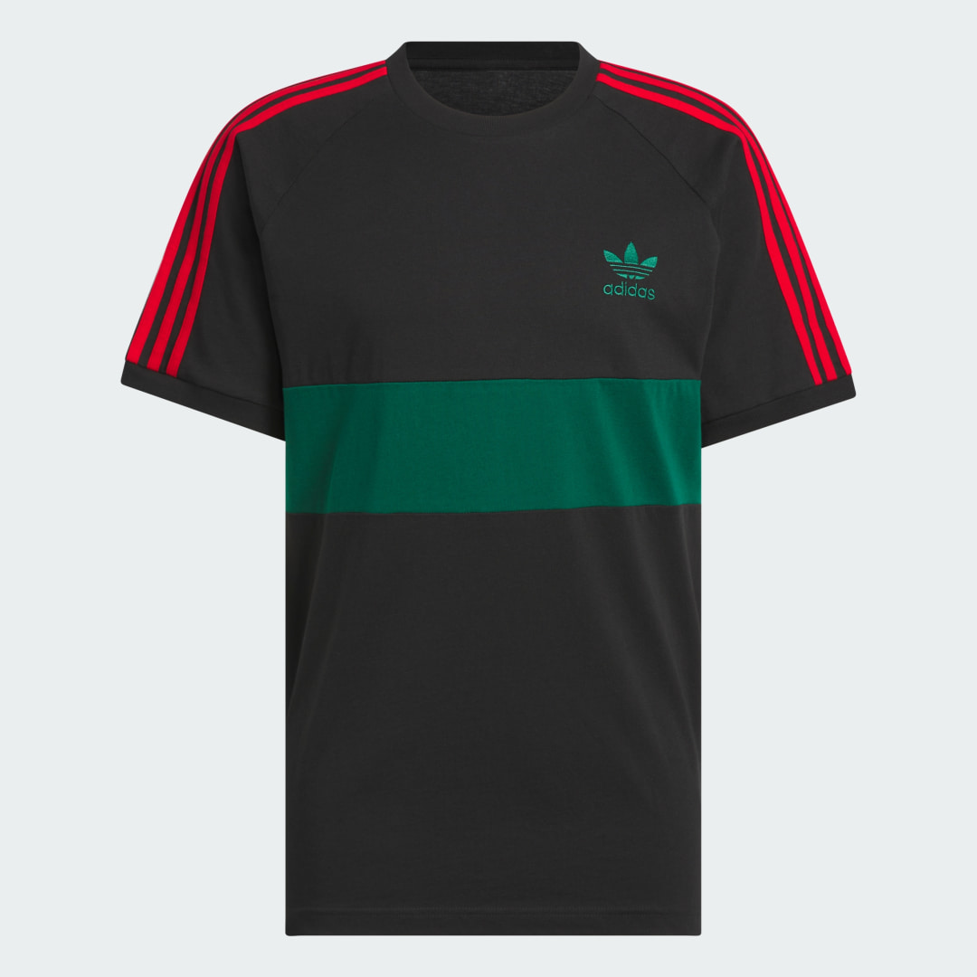 Detalle 2 de Adidas Camiseta Panel 3 bandas negra