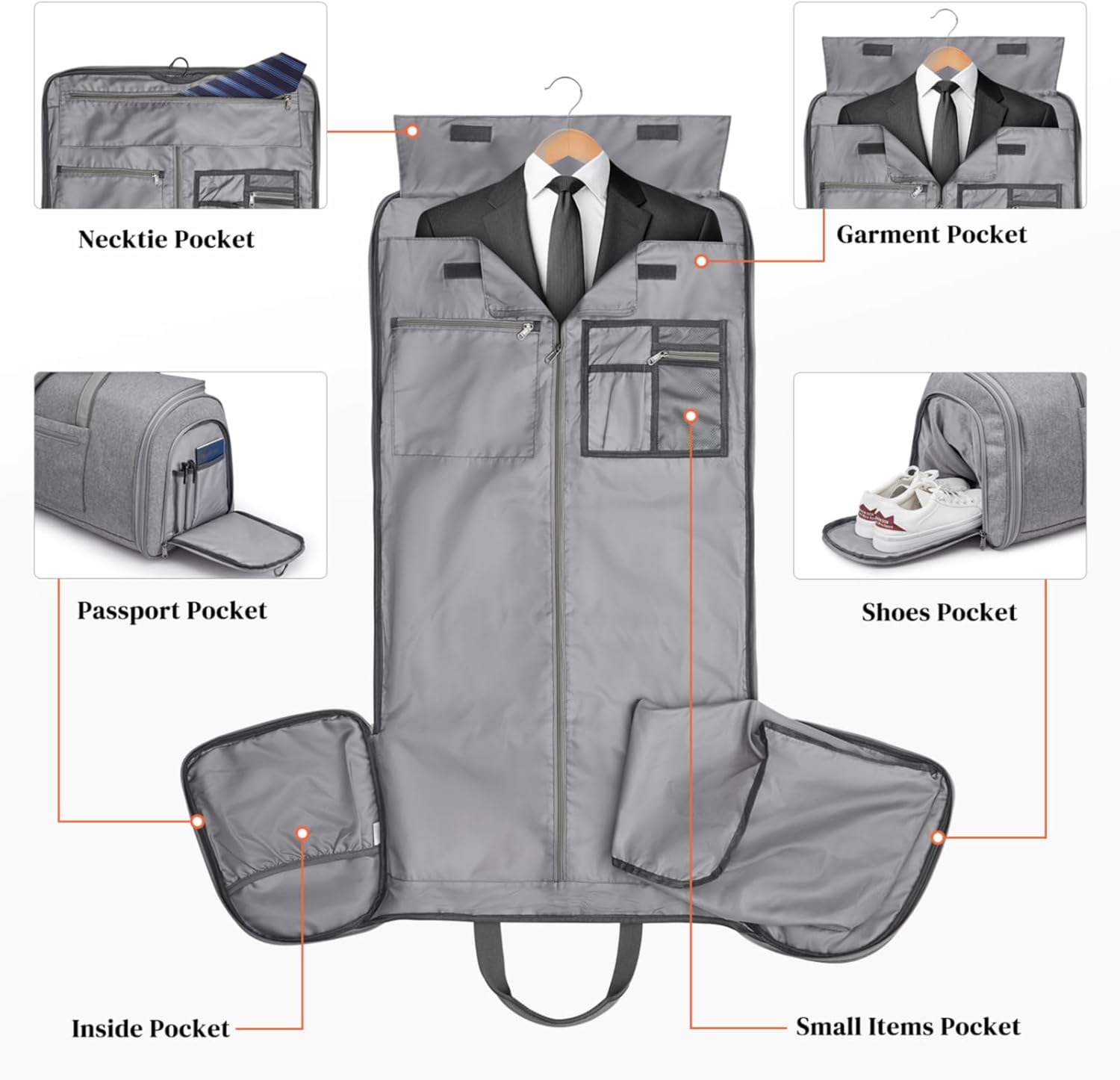 Thumbnail 6 de S-ZONE Sac à Vêtements Convertible 55 L
