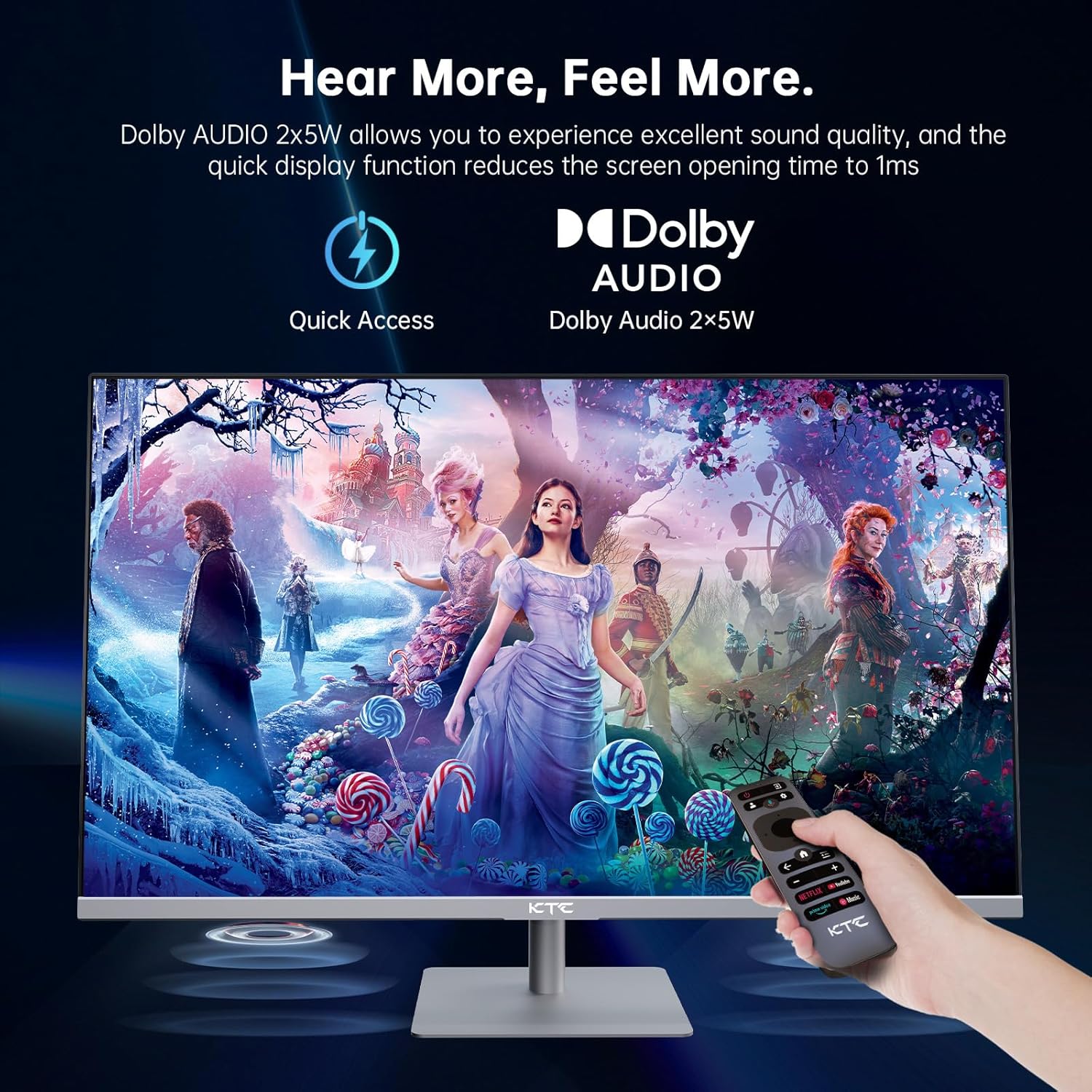 Thumbnail 4 de Smart Monitor 32 Inch with Smart TV System: 4K UHD, Android OS, and versatile connectivity