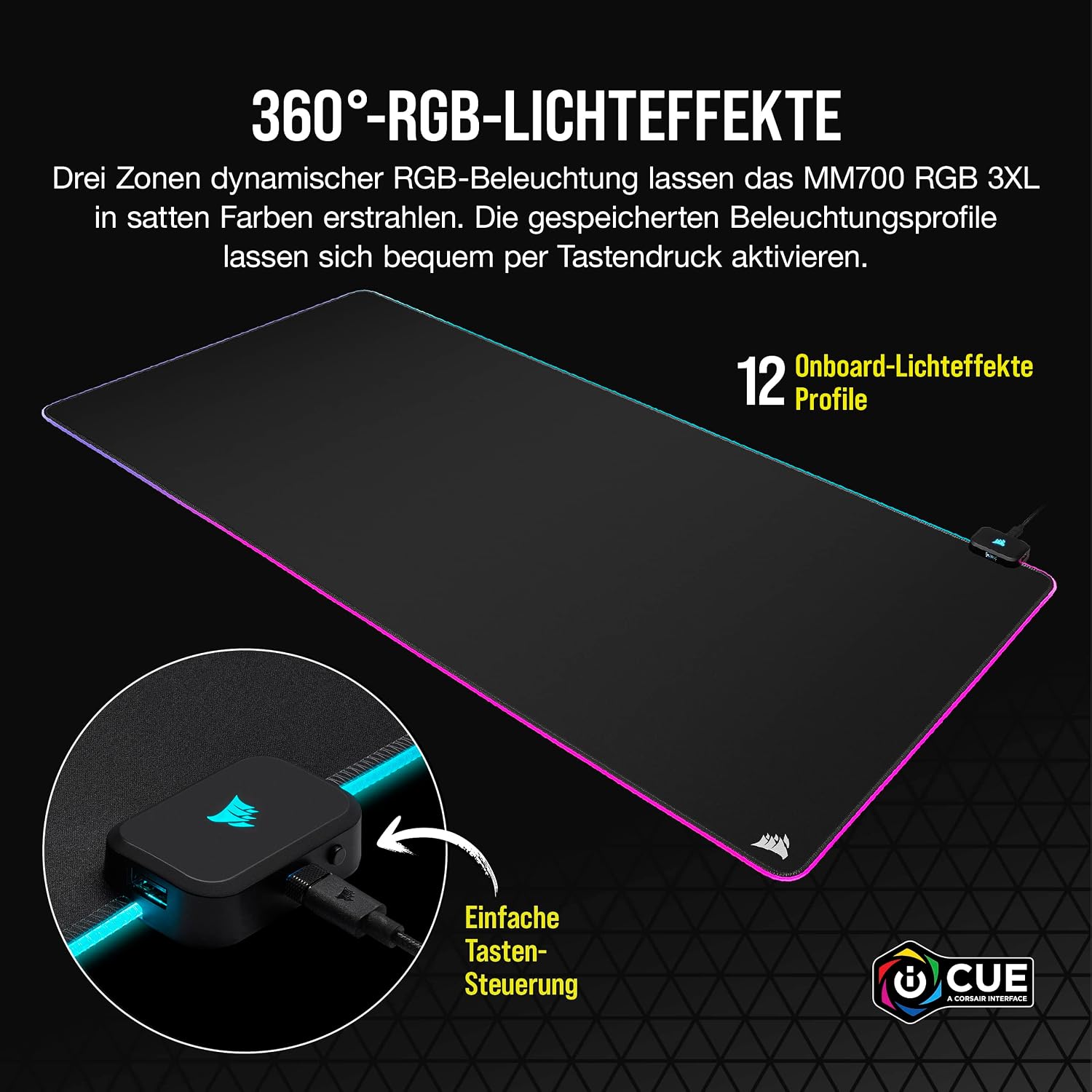 Thumbnail 2 de Corsair MM700 RGB Extended 3XL Gaming-Mauspad