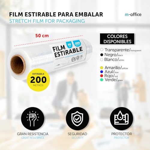 Thumbnail 1 de m-office Film azul 50 cm x 200 m para embalaje 📦