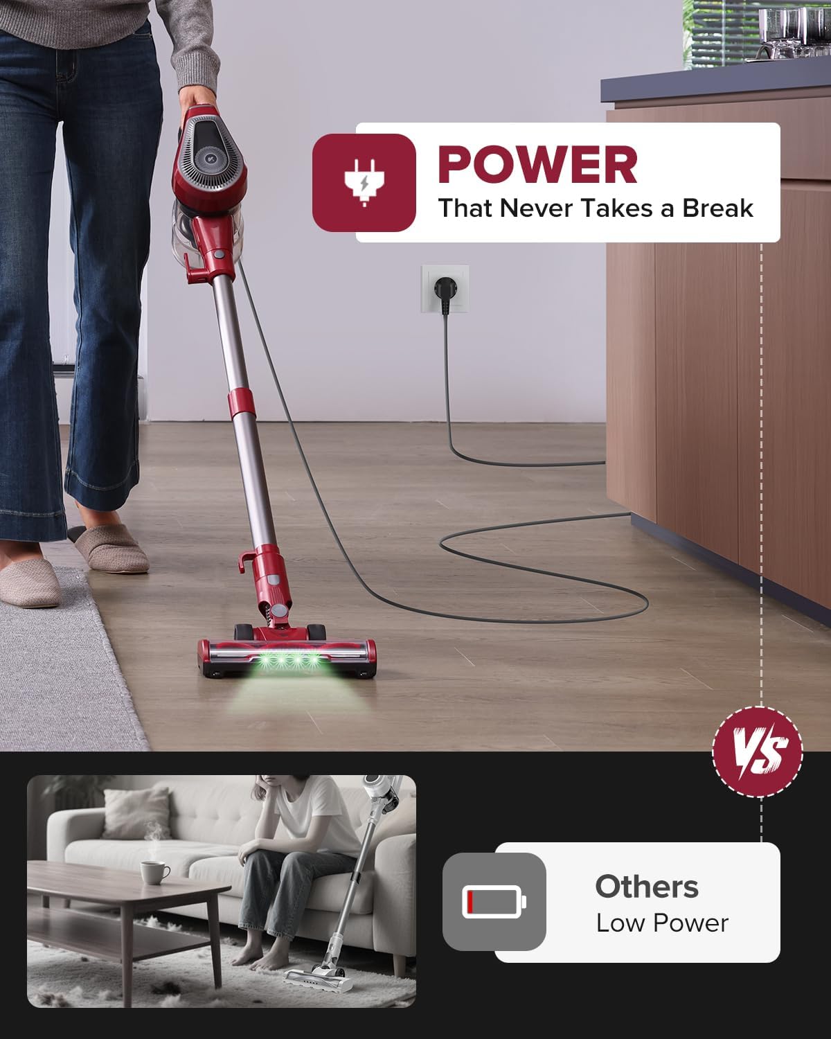 Thumbnail 5 de Vexilar Blitz C8 Corded Vacuum Cleaner with 600W motor, 60KPa suction and LED headlights