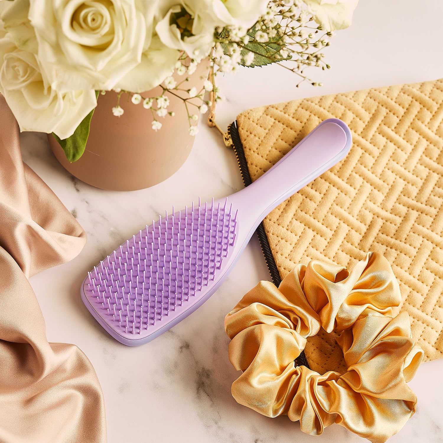 Detalle de Tangle Teezer Ultimate Detangler: Sanfter Entwirrer für coloriertes, feines & dünnes Haar