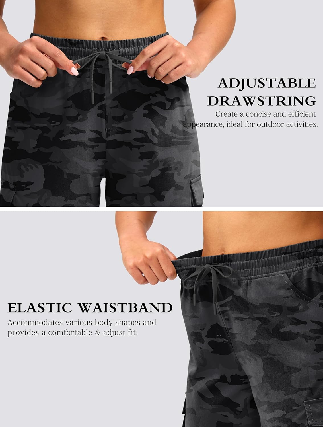 Thumbnail 3 de Viodia 15" Long Shorts for Women: Lightweight Knee-Length Hiking Cargo Bermuda